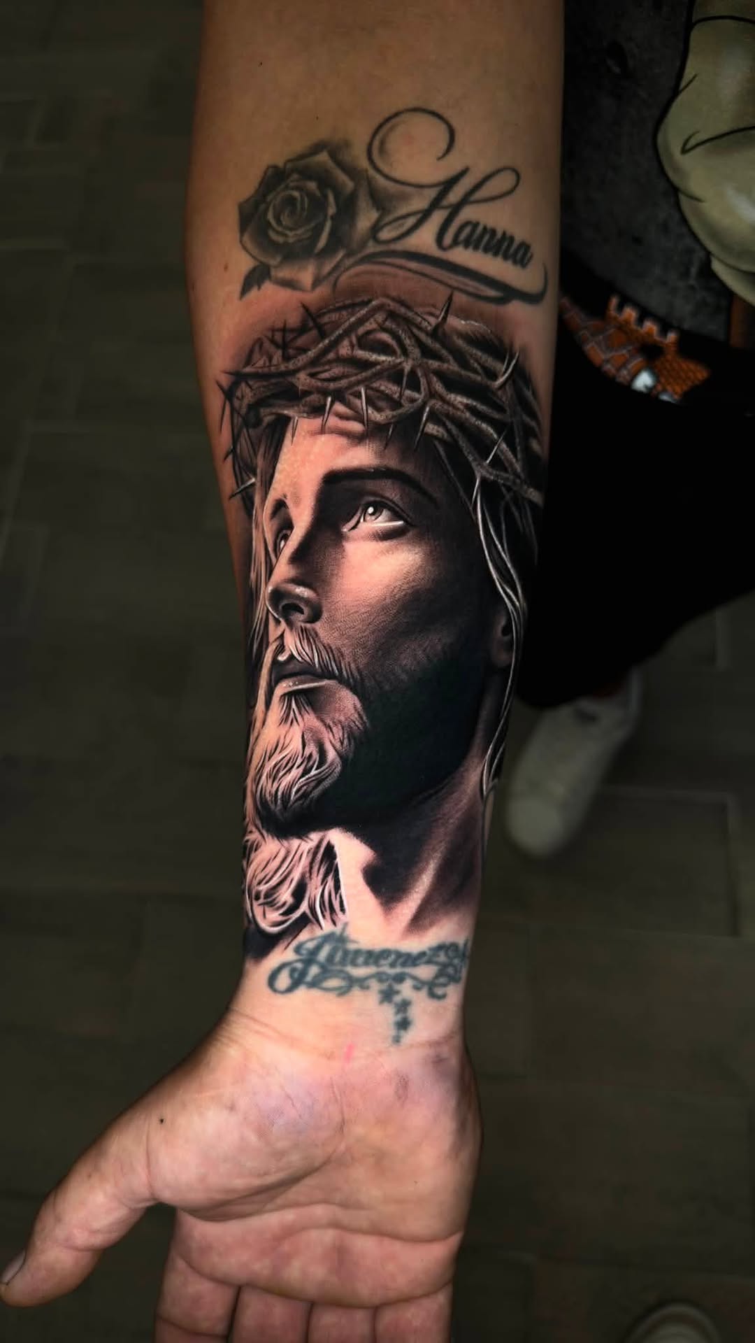 Tattoo by @juanon_tattoos — realism, black_and_grey