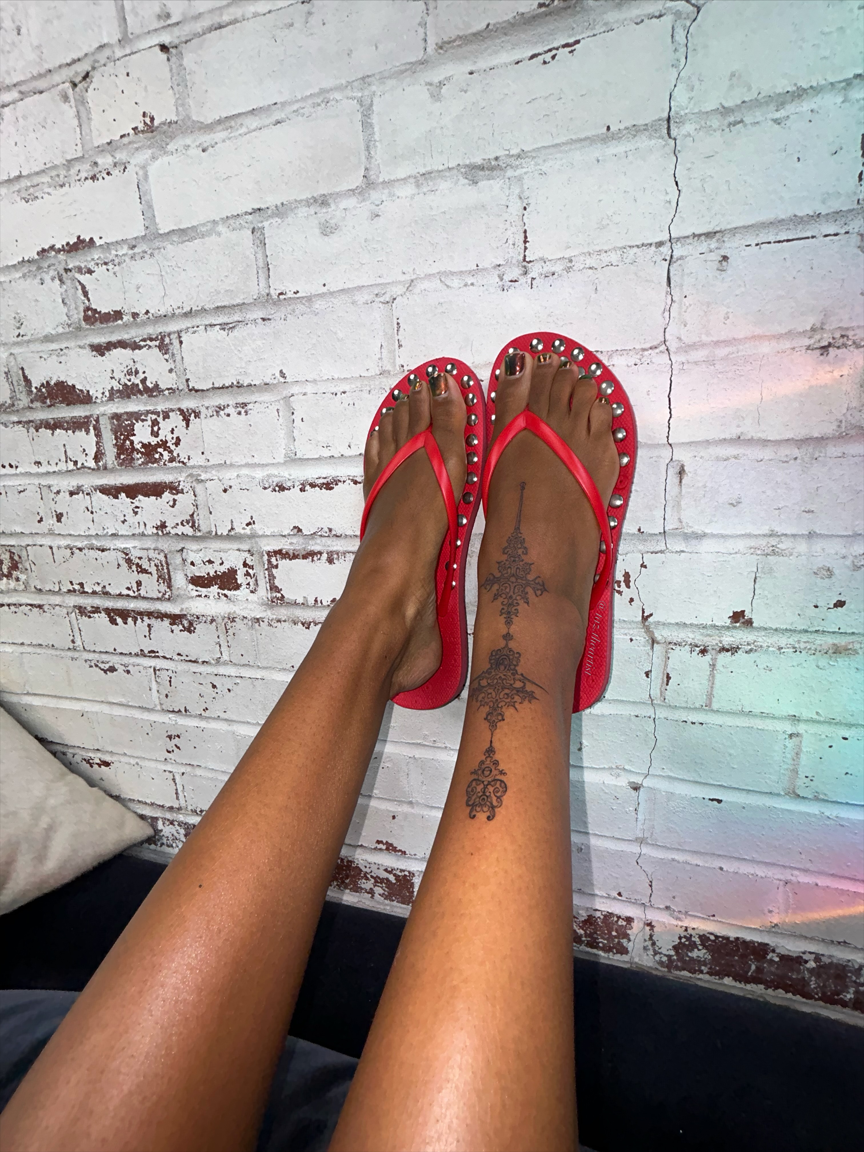 Geometric pattern geometric tattoo on the foot by 𝖙𝖆𝖟 🫧✮♡ₐₜₗ ₙᵧʗ