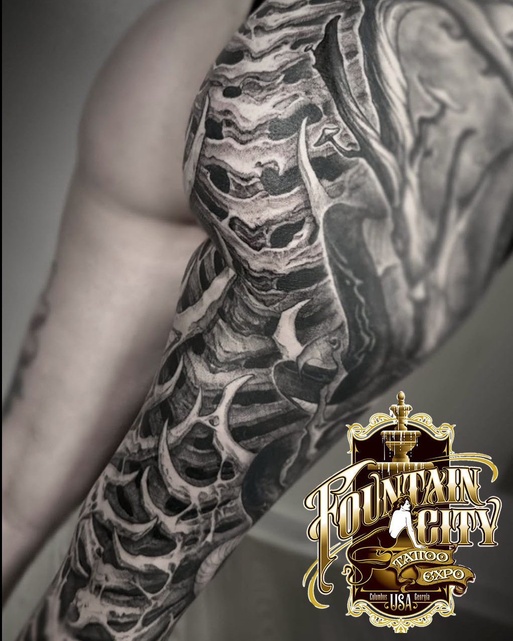 Tattoo by @bloodstonetattoos — black_and_grey, realism