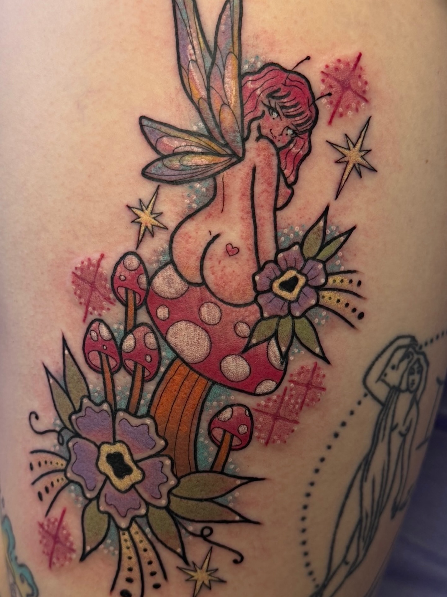 Tattoo by @probablymakayla — new_school, dotwork