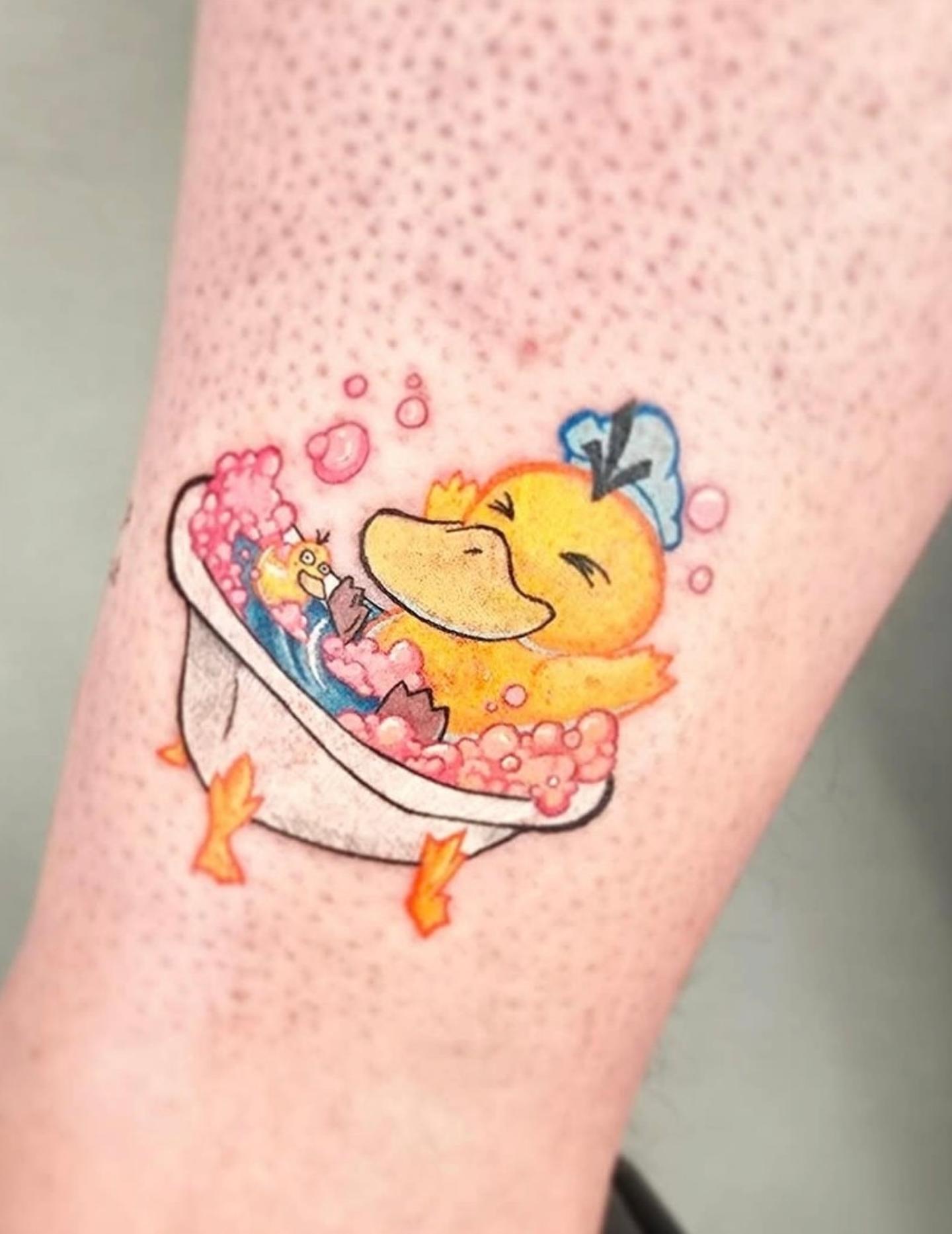 Tattoo by @dragonrock_tattoos — dotwork, watercolor