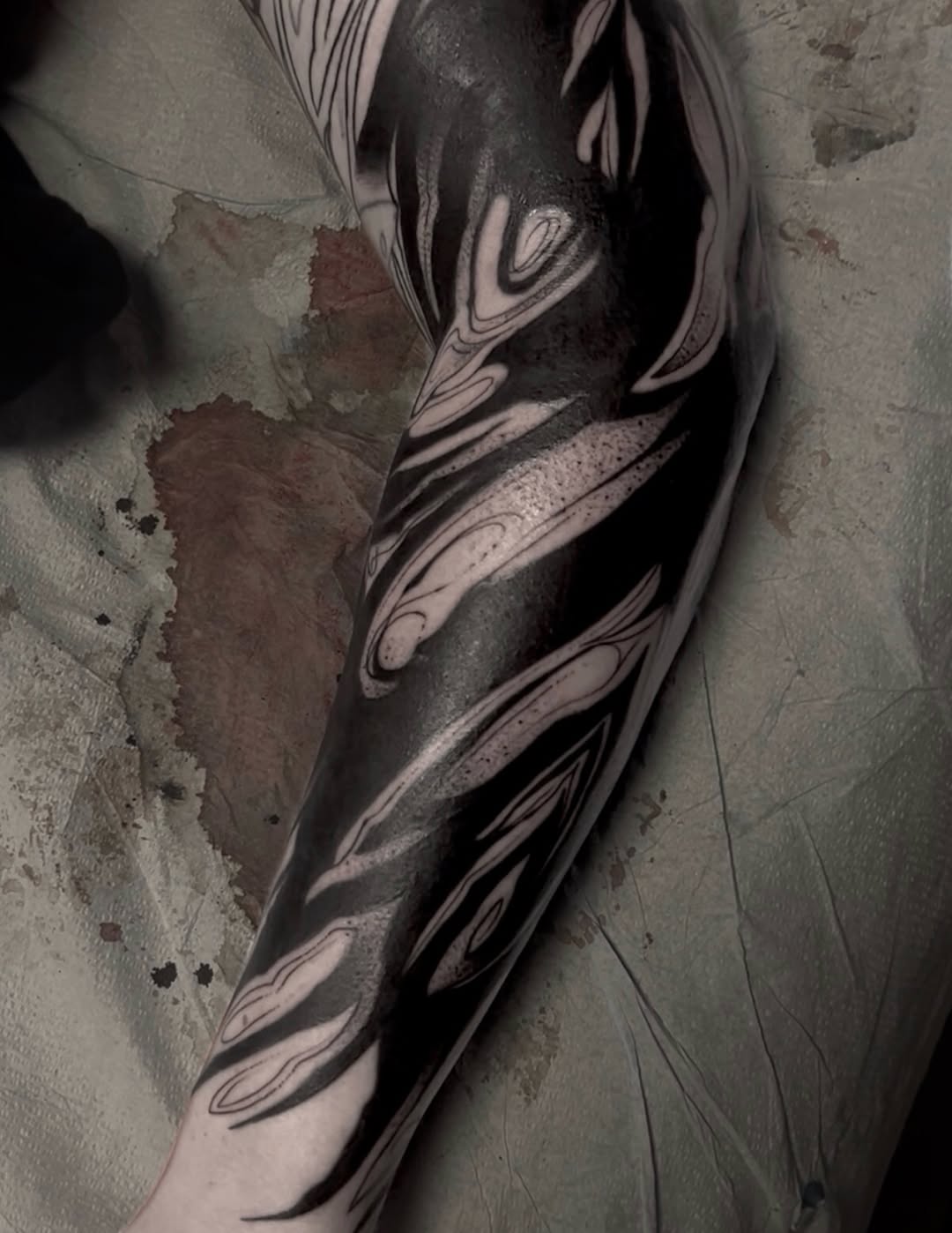 Tattoo by @finelineperception — blackwork