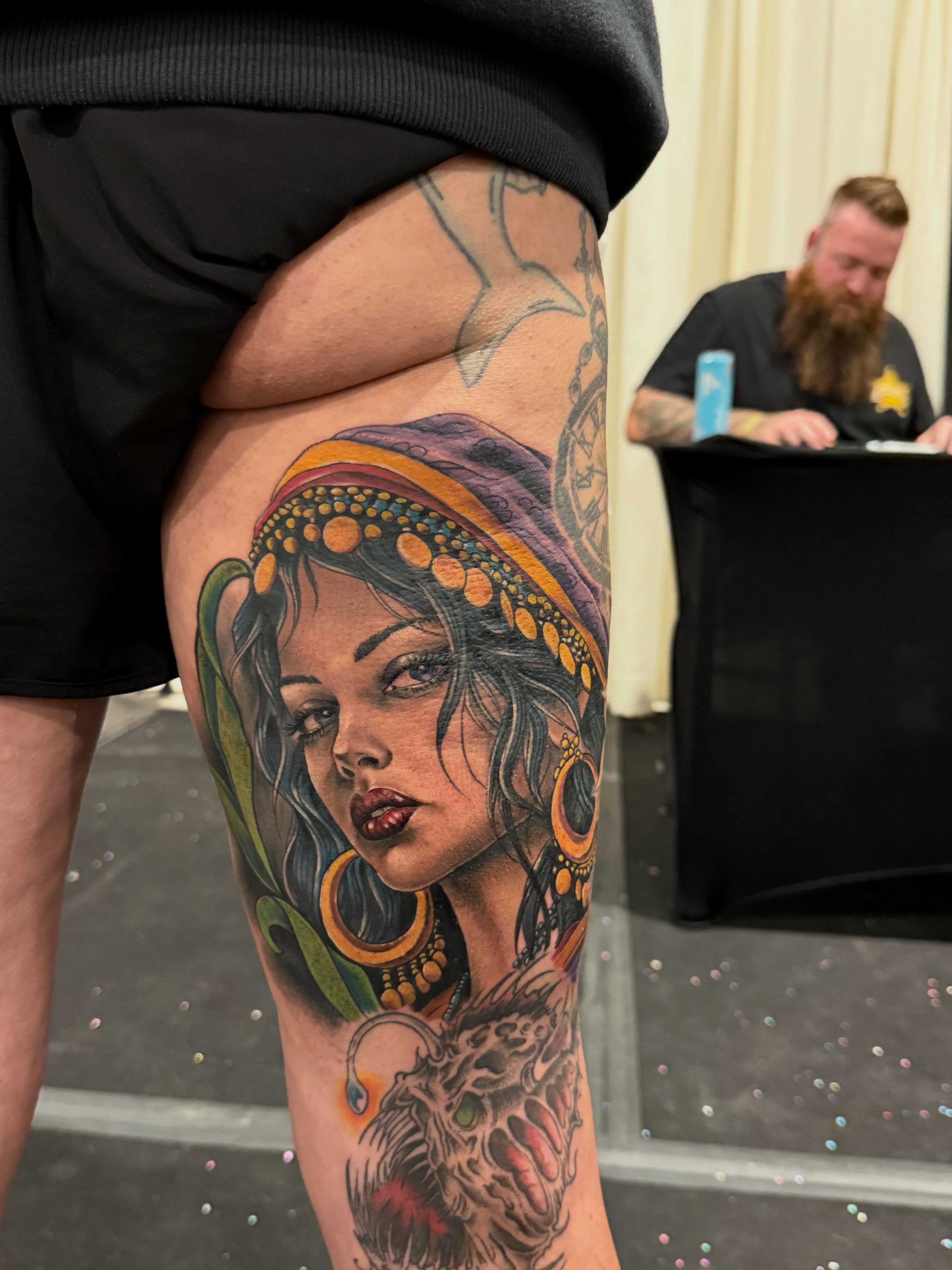 Tattoo by @notrobsusername — realism, dotwork