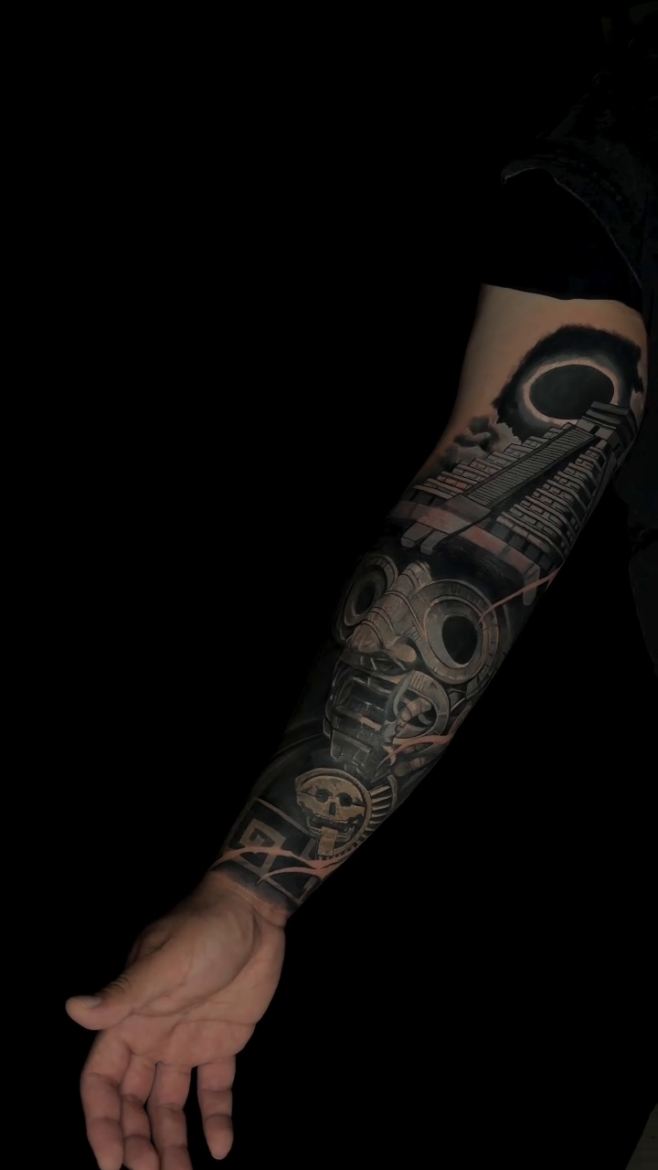 Tattoo by @johntattoo29 — black_and_grey, geometric