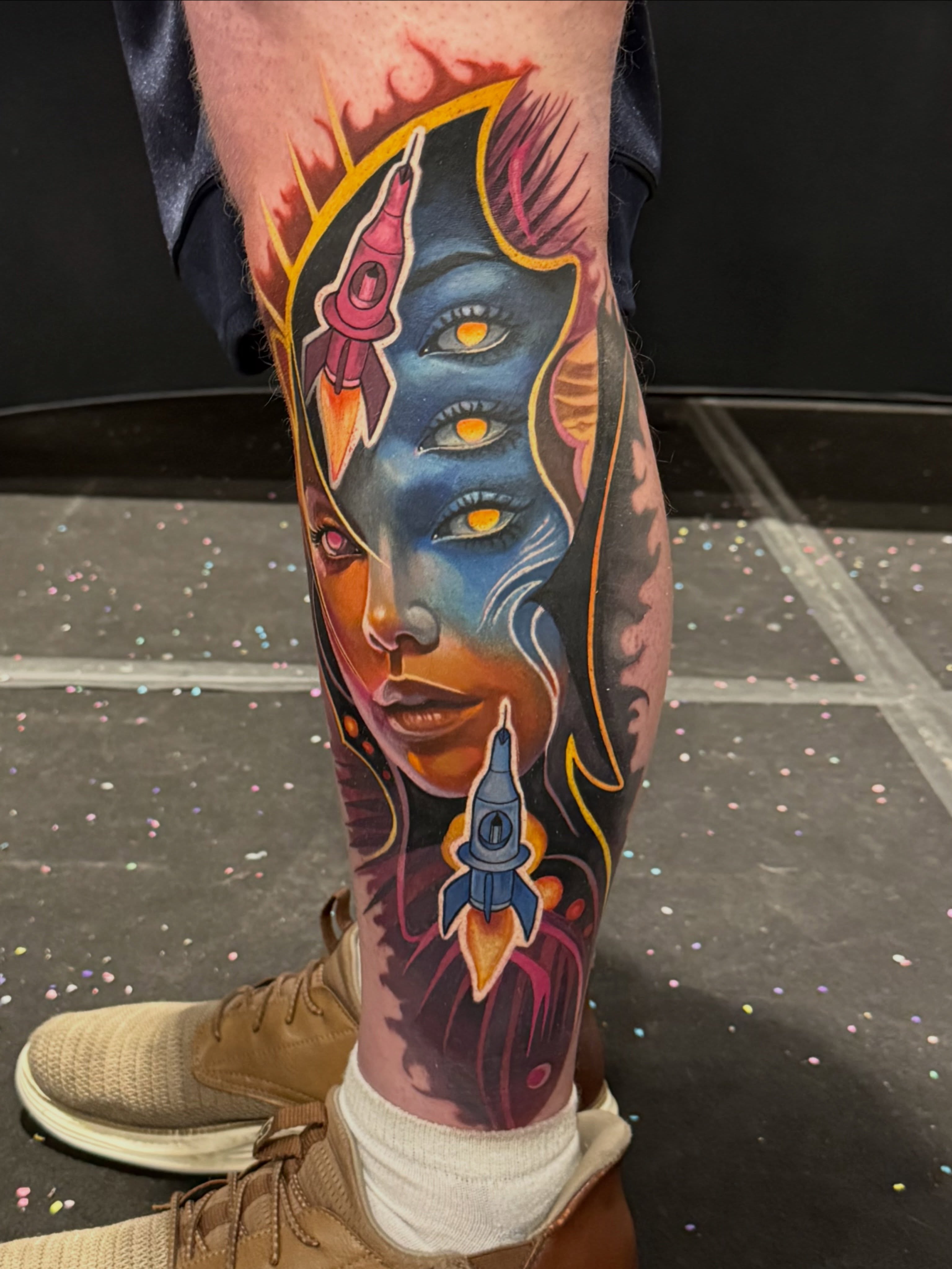 Tattoo by @halsawyersart — new_school, illustrative
