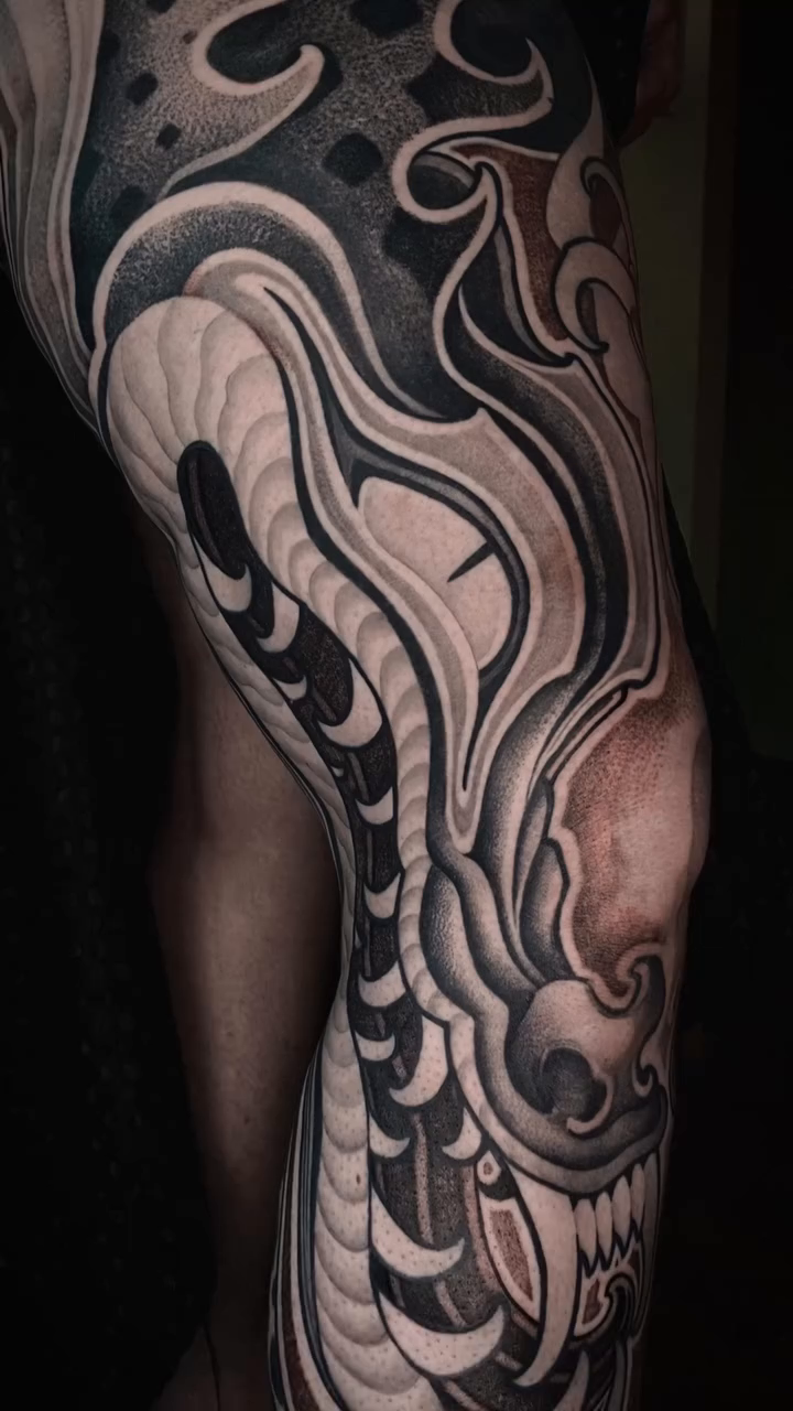 Tattoo by @kairo.tattooer — japanese_irezumi, black_and_grey