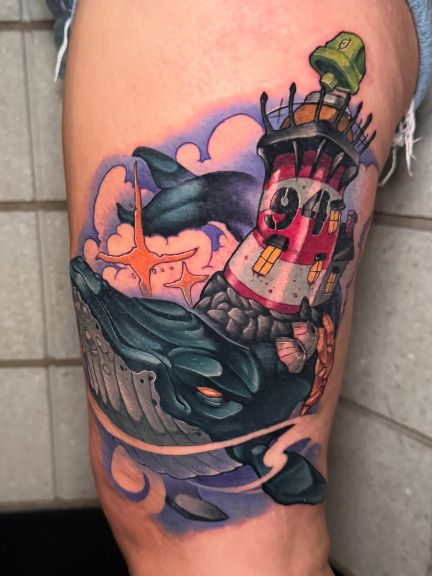 Tattoo by @bigtattykayne — illustrative, anime