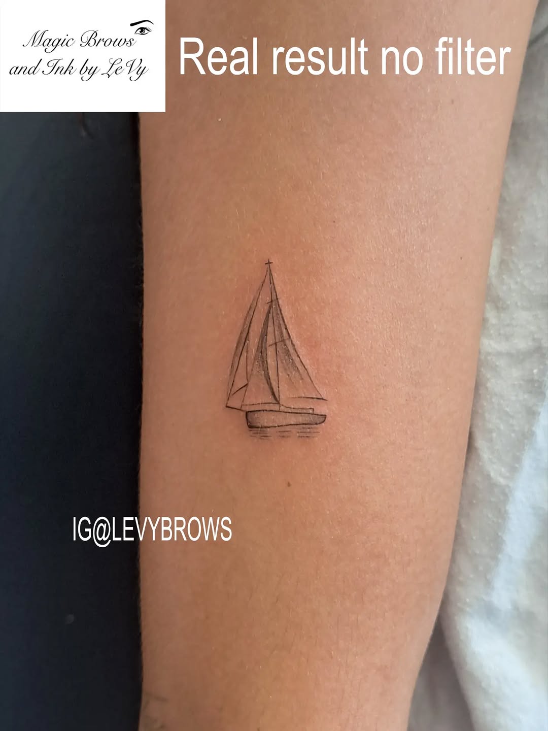 Tattoo by @levybrows — fine_line