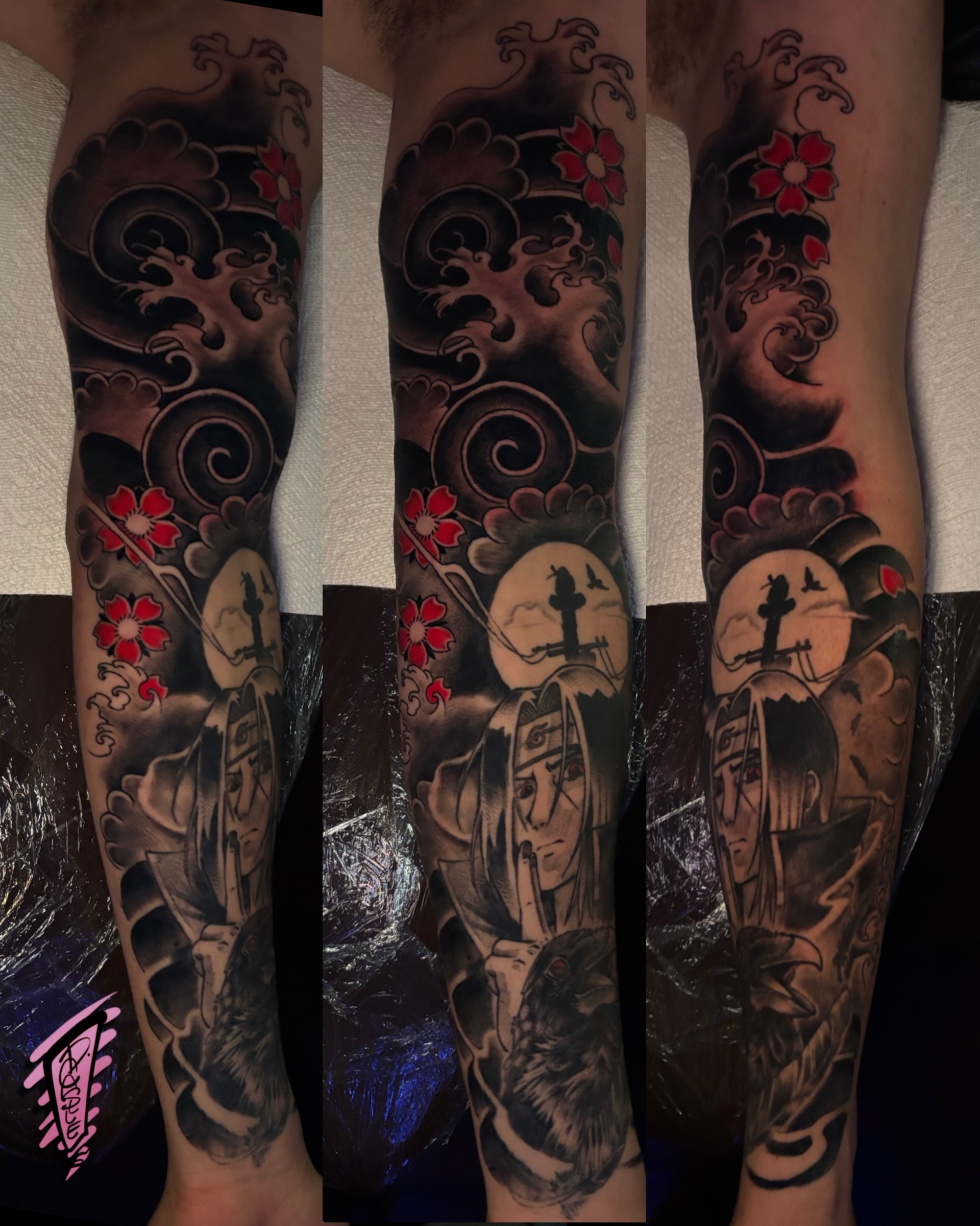 Tattoo by @d.castle.draws — japanese_irezumi, black_and_grey
