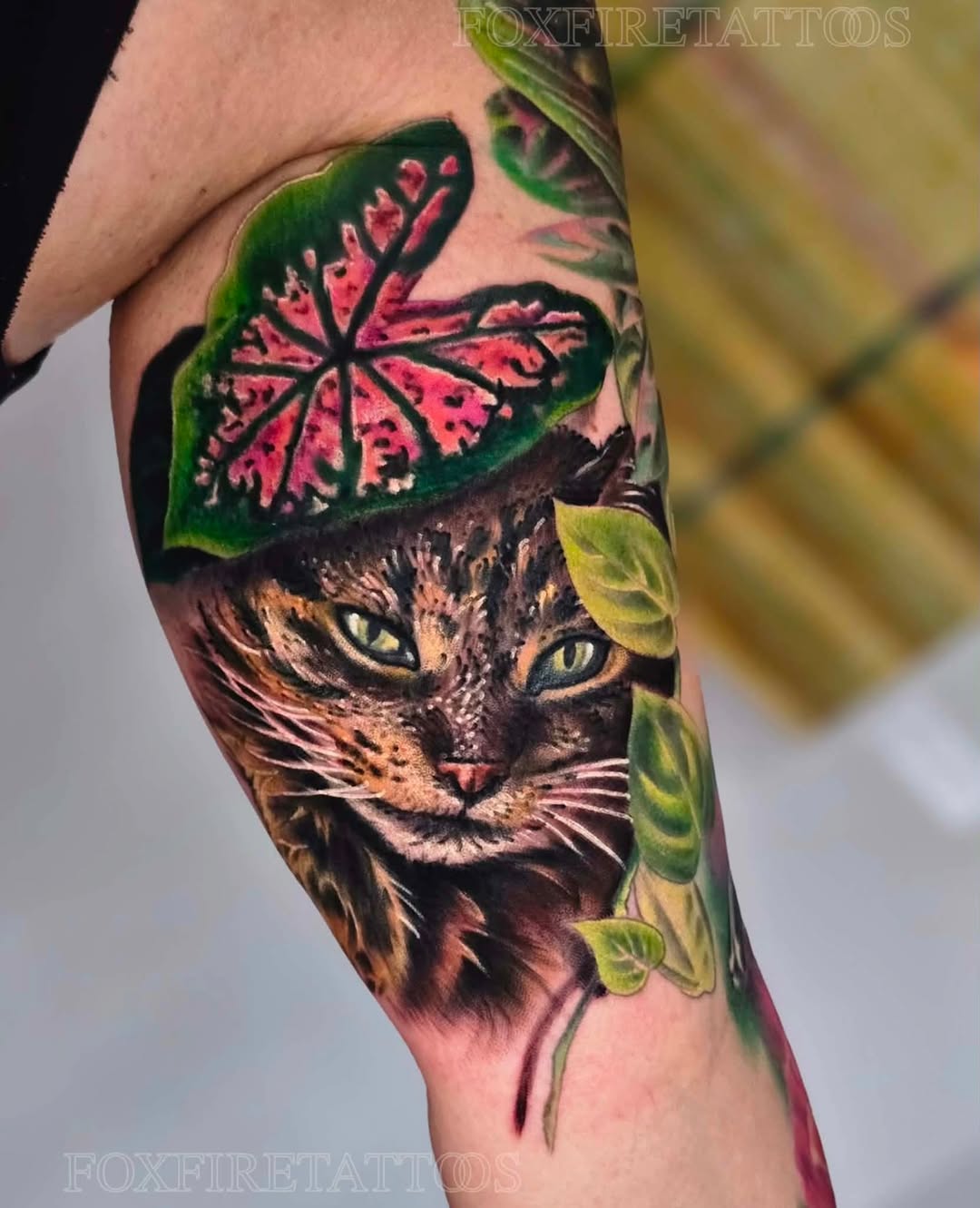 Tattoo by @foxfiretattoos β realism, black_and_grey