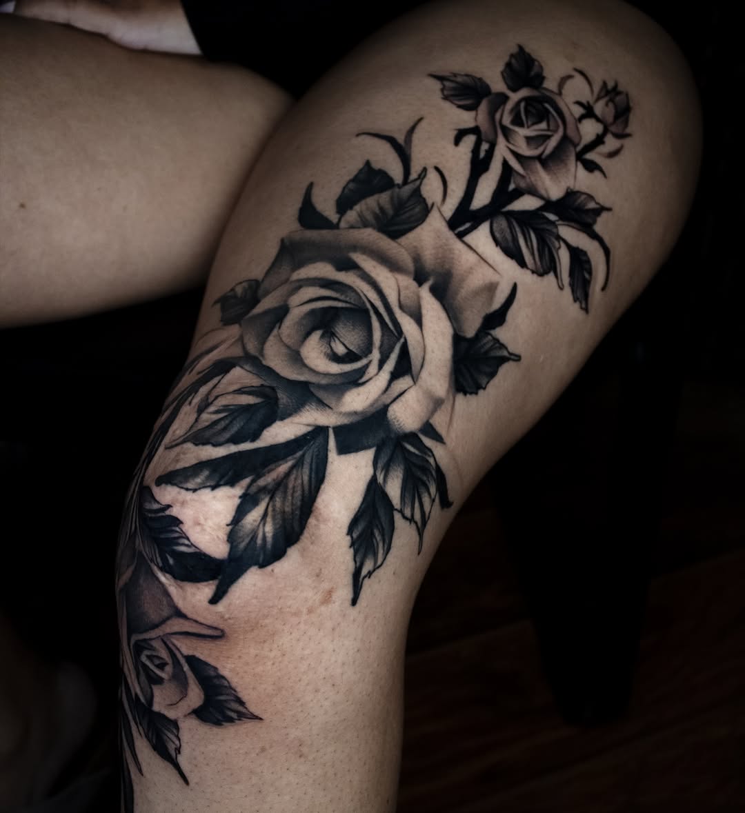 Tattoo by @lukebtattoos — realism, black_and_grey