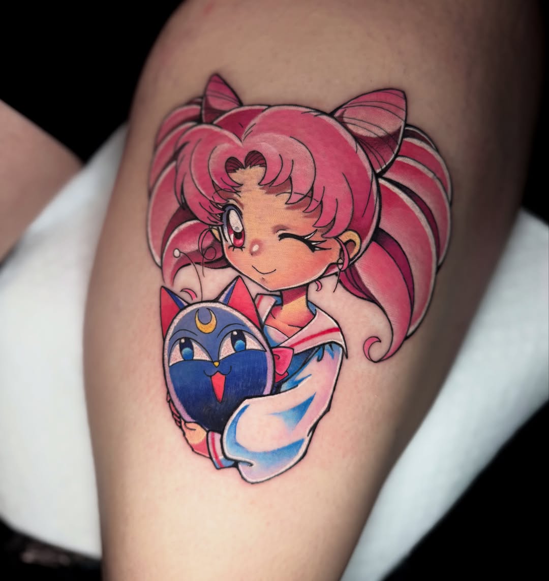 Tattoo by @fakkubunny — anime