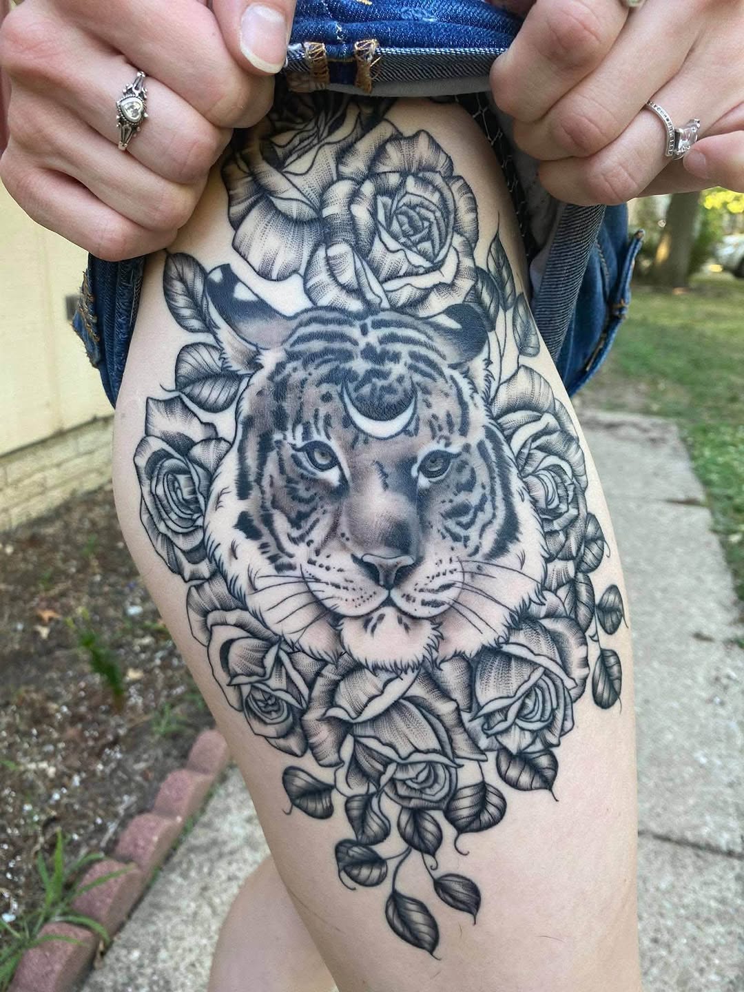 Tattoo by @flora_and_fauna_tattoos — realism, black_and_grey