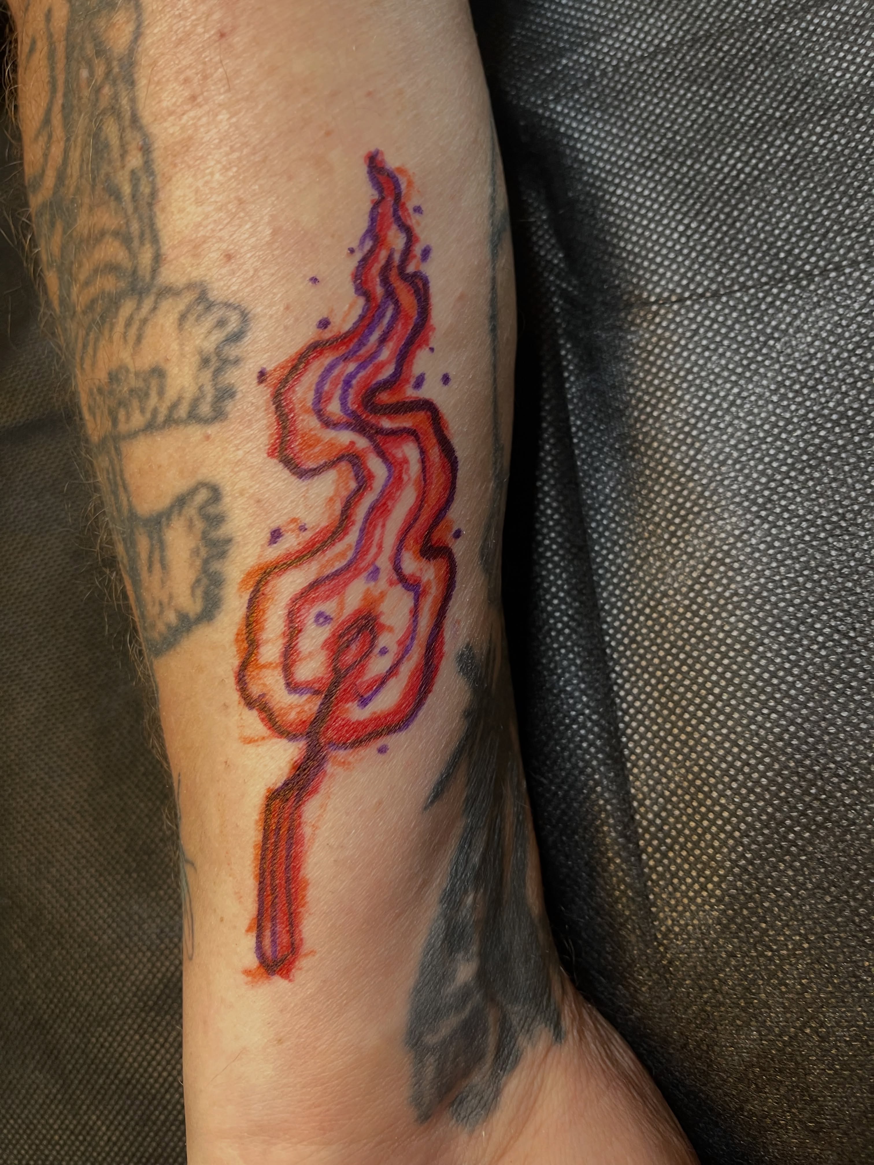 Tattoo by @spidermonkeysauce — watercolor
