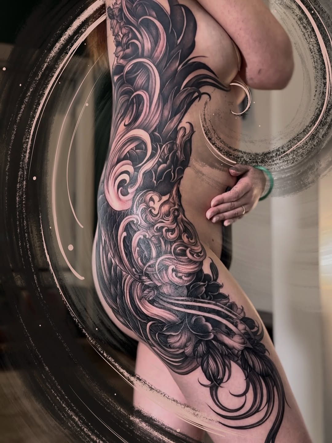 Tattoo by @jennal_wang — japanese_irezumi, black_and_grey