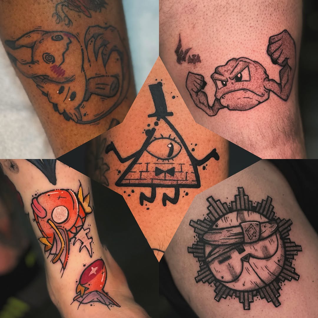 Tattoo by @benicetattoos — dotwork