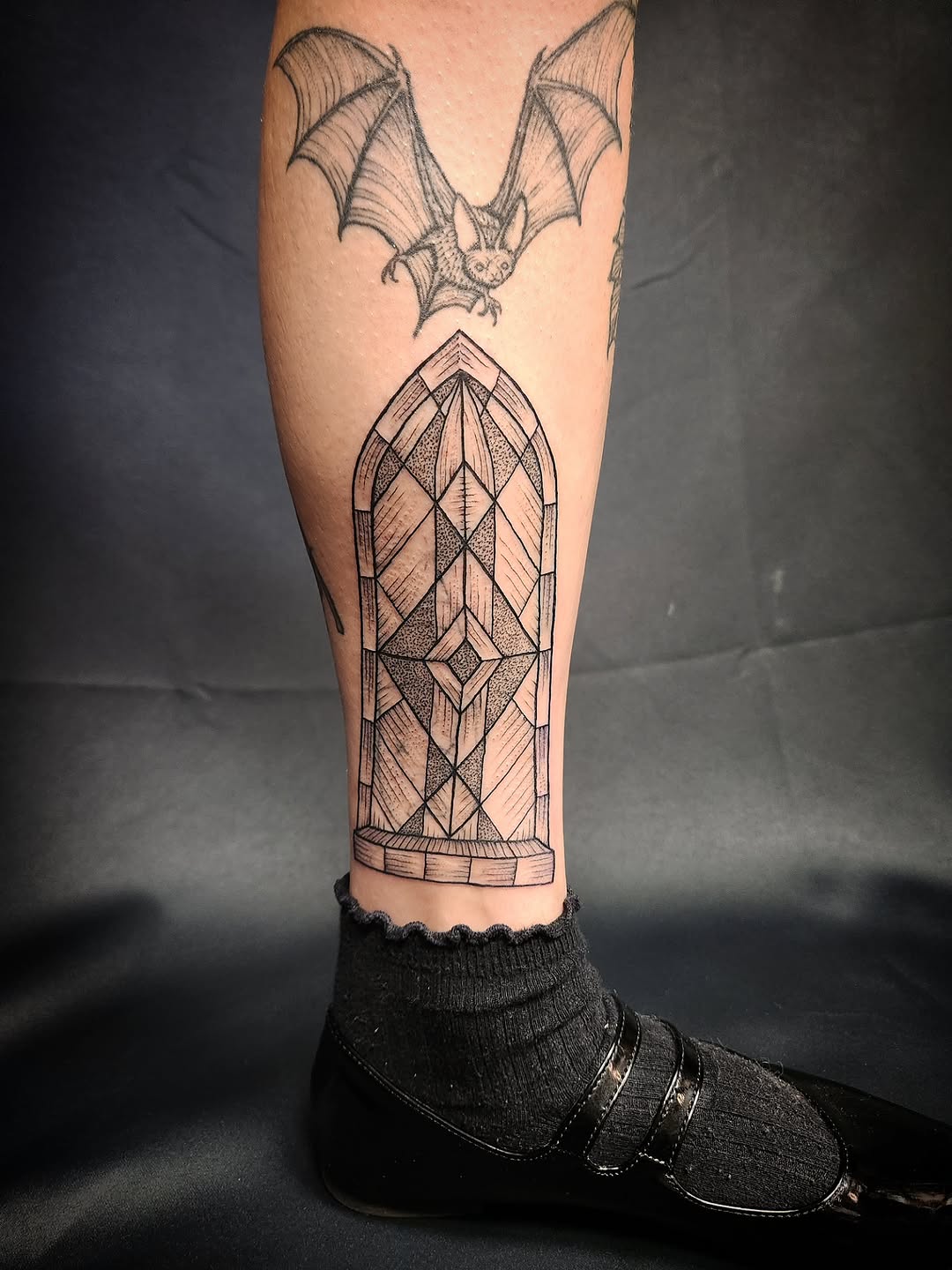 Tattoo by @thelinedefined — geometric, dotwork
