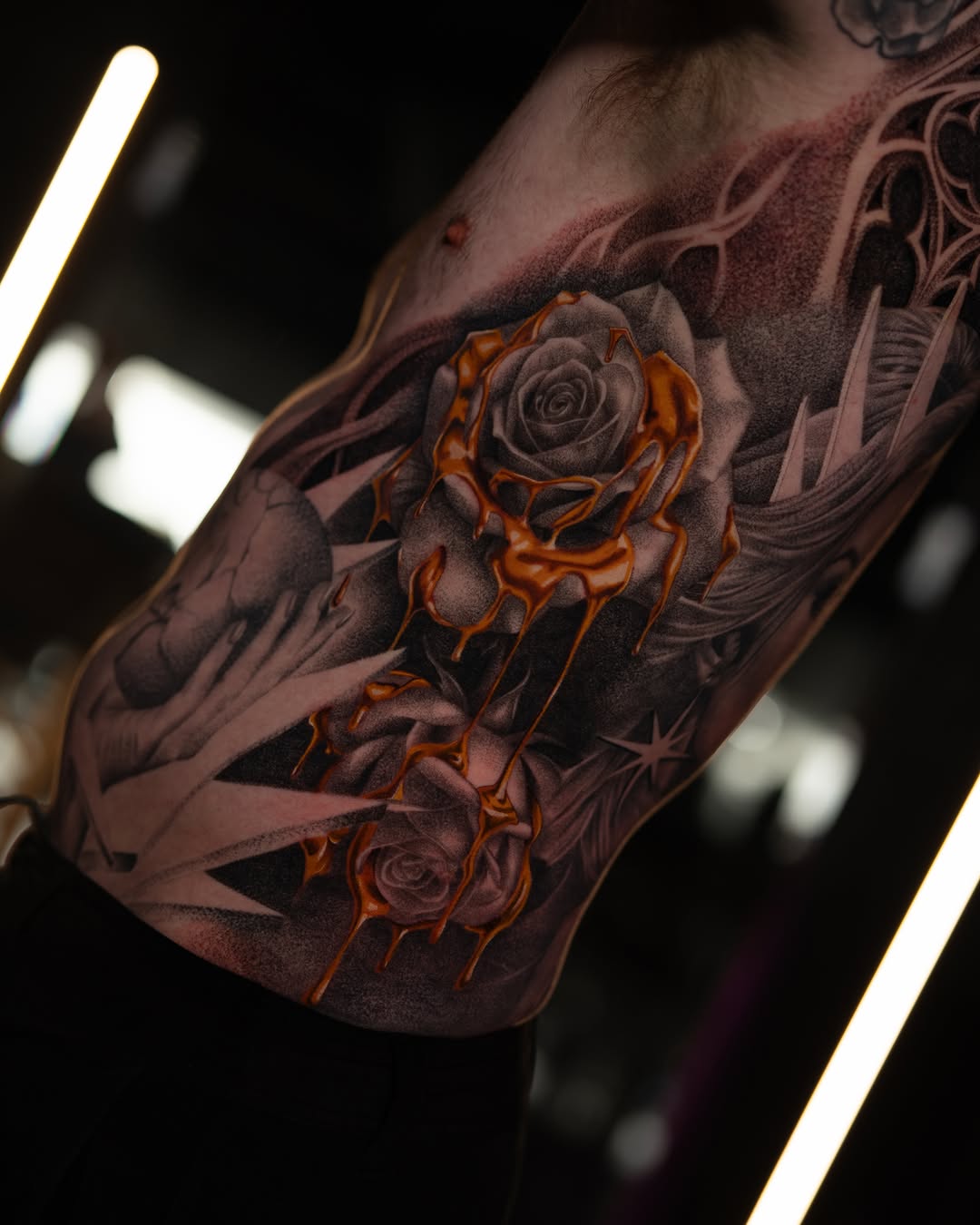 Tattoo by @jonlaflore — black_and_grey, realism