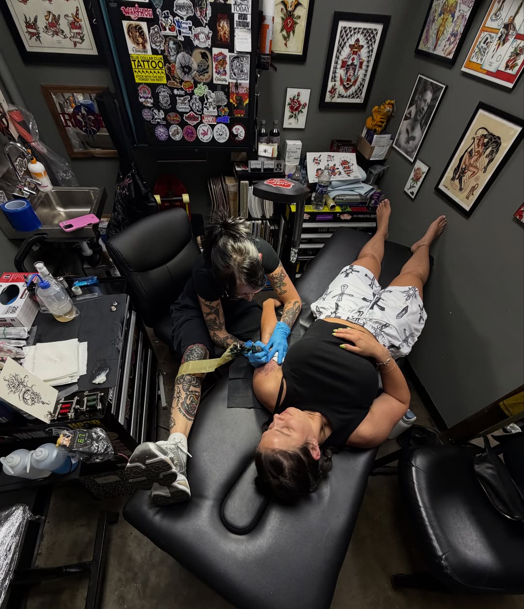 Chest tattoo American traditional tattoo on the chest by VAY
