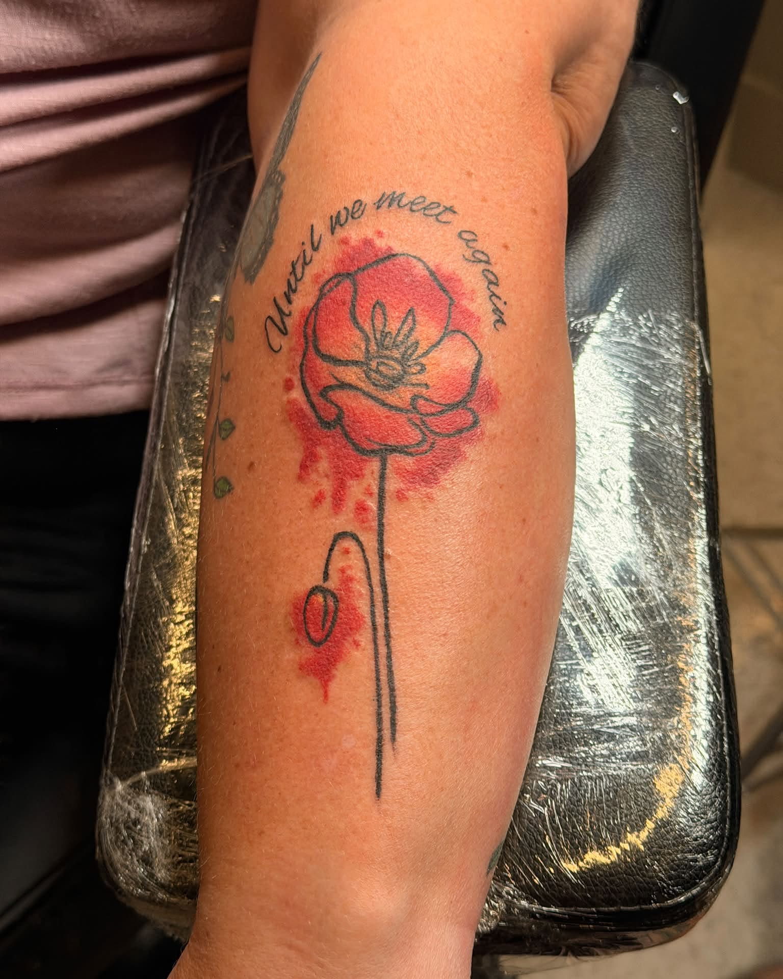 Tattoo by @jambootstattoos — watercolor