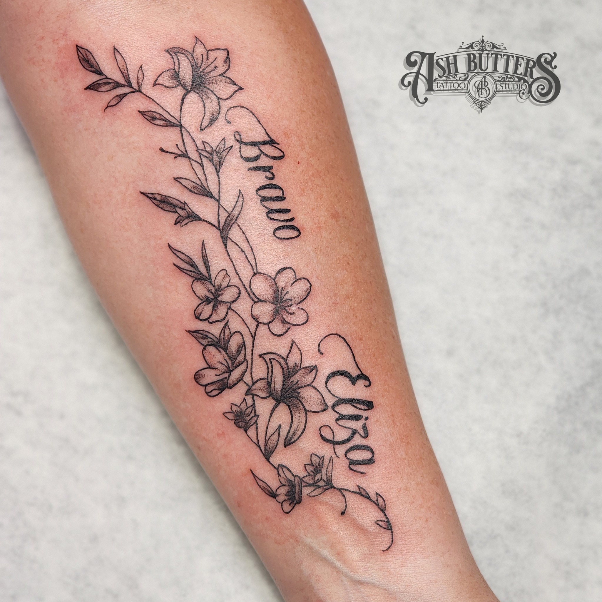 Tattoo by @tattoos_bybutters — black_and_grey