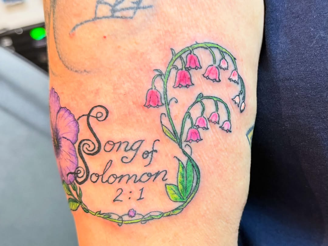 Tattoo by @darby_antonucci — lettering_script, fine_line