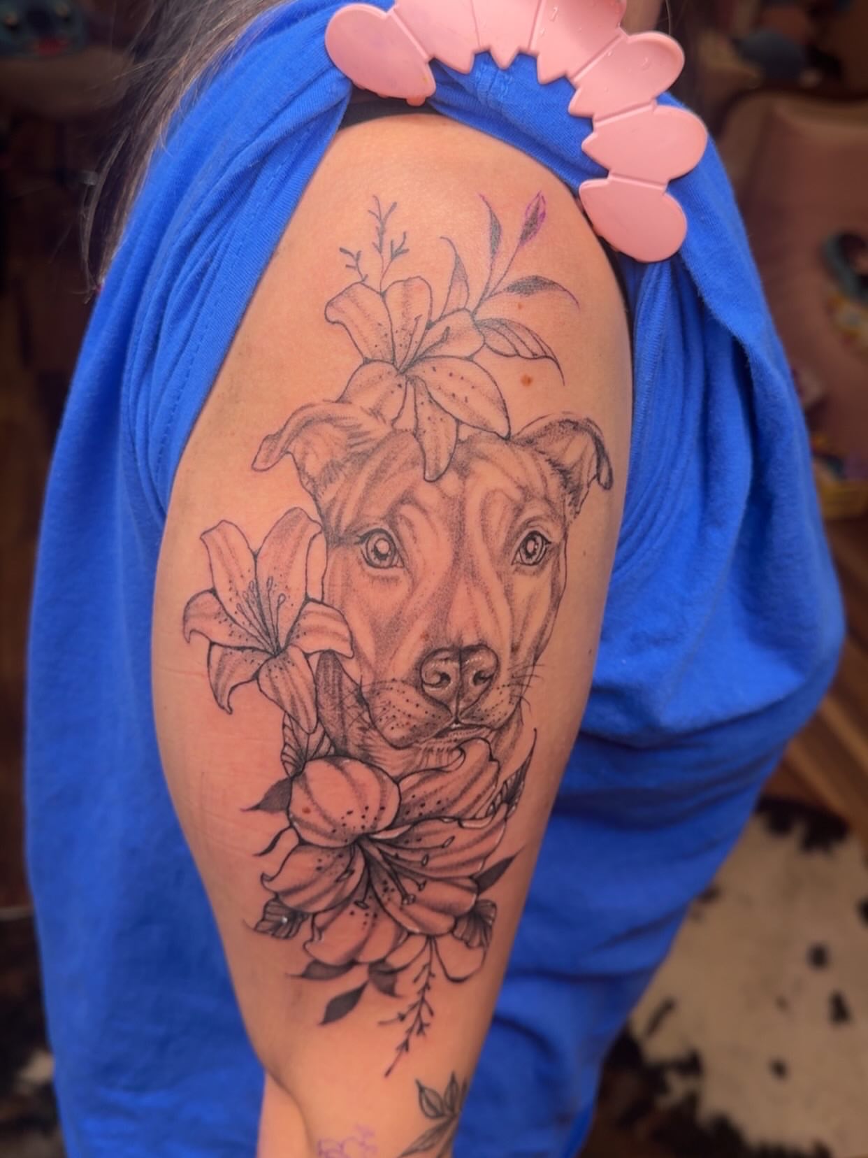 Tattoo by @pimp.myhide — realism, black_and_grey
