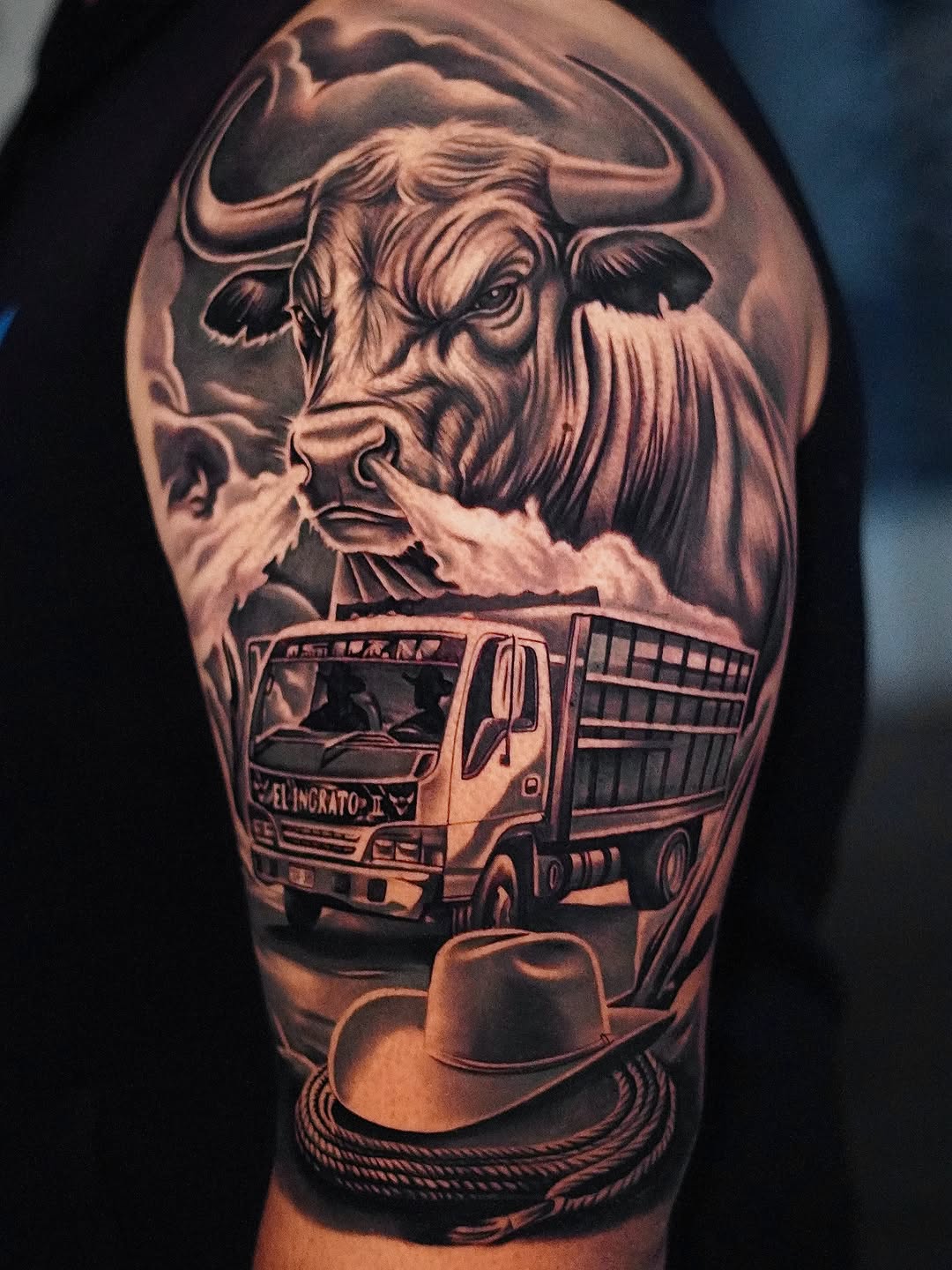 Tattoo by @temperism1 — realism, black_and_grey