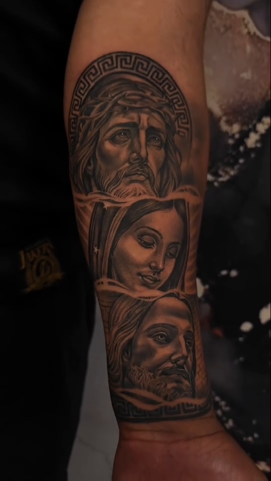 Tattoo by @kickz_tattoos — realism, black_and_grey