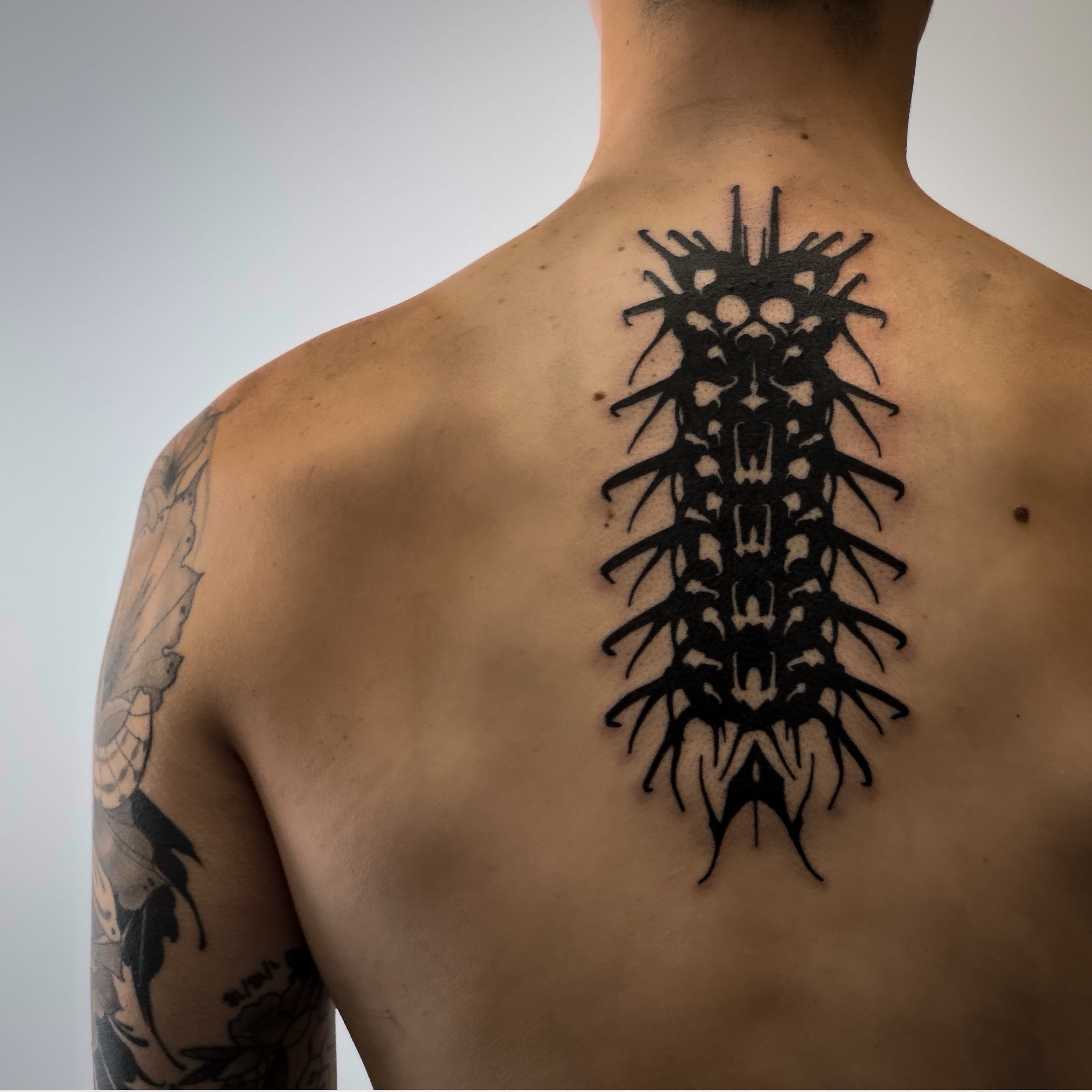 Tattoo by @josalinegreen — blackwork, geometric