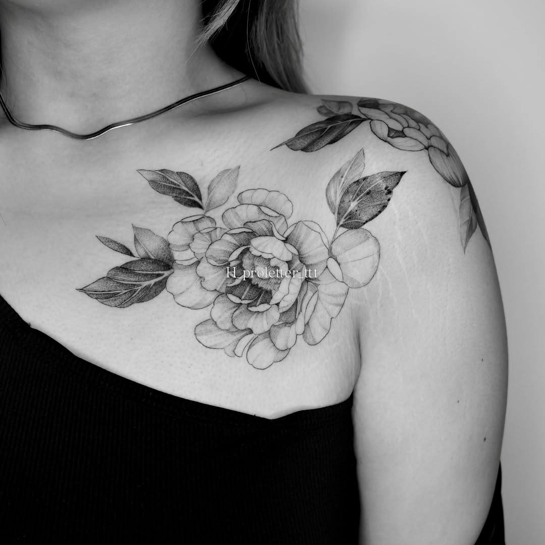 Tattoo by @h_proletter_ttt — black_and_grey