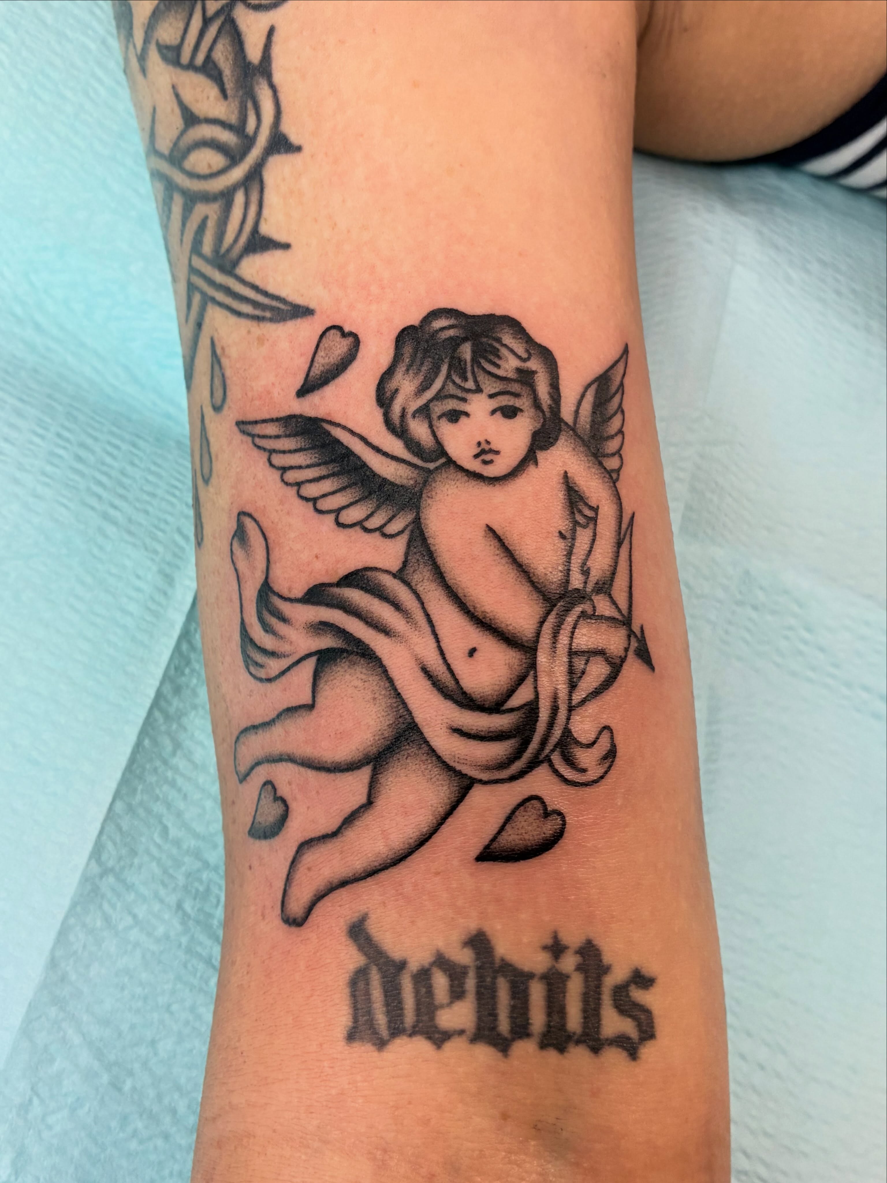 Tattoo by @tennessee_tuck — black_and_grey, chicano