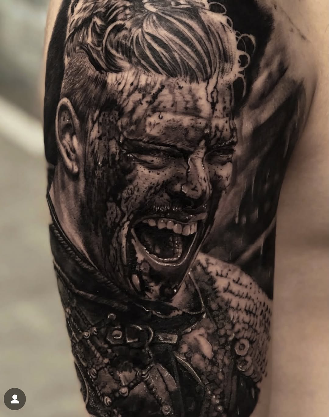 Tattoo by @italonanais — realism, black_and_grey