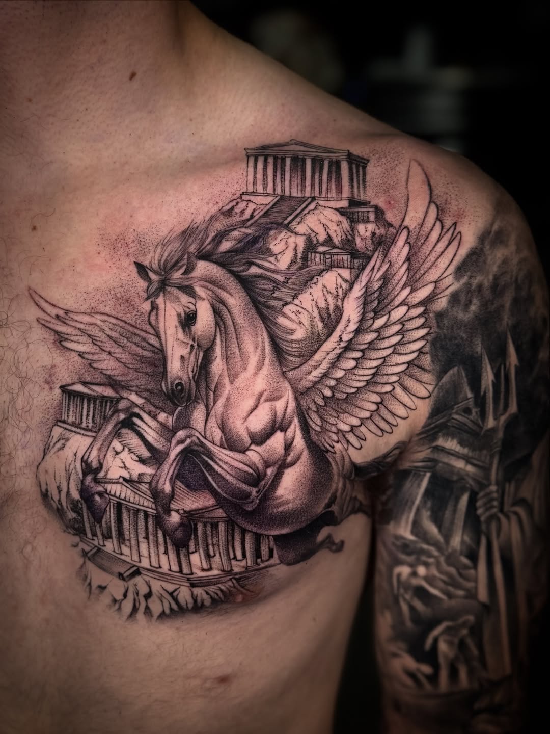 Tattoo by @lujanink — realism, dotwork