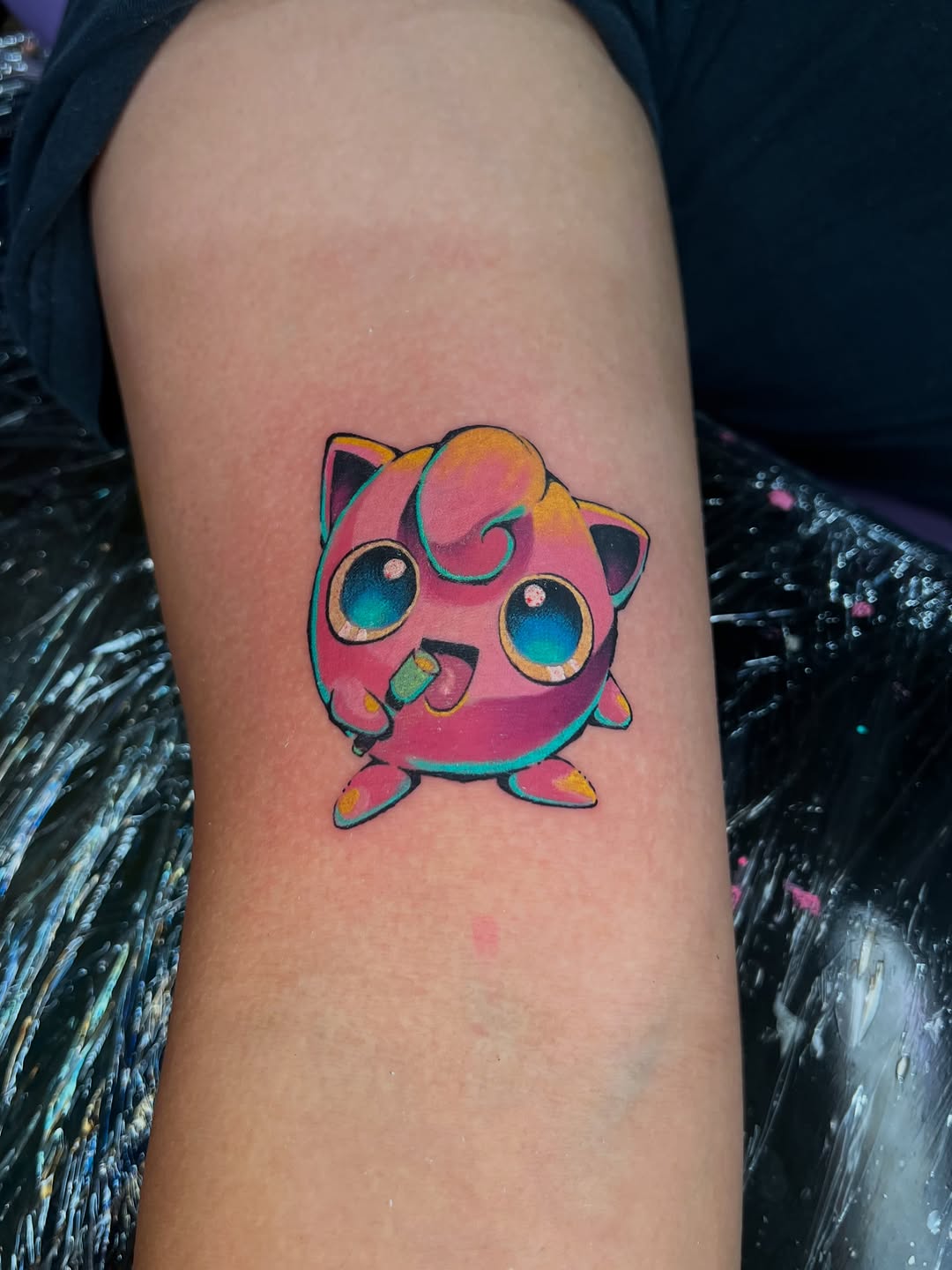 Tattoo by @gameboycolortattoos — anime, new_school