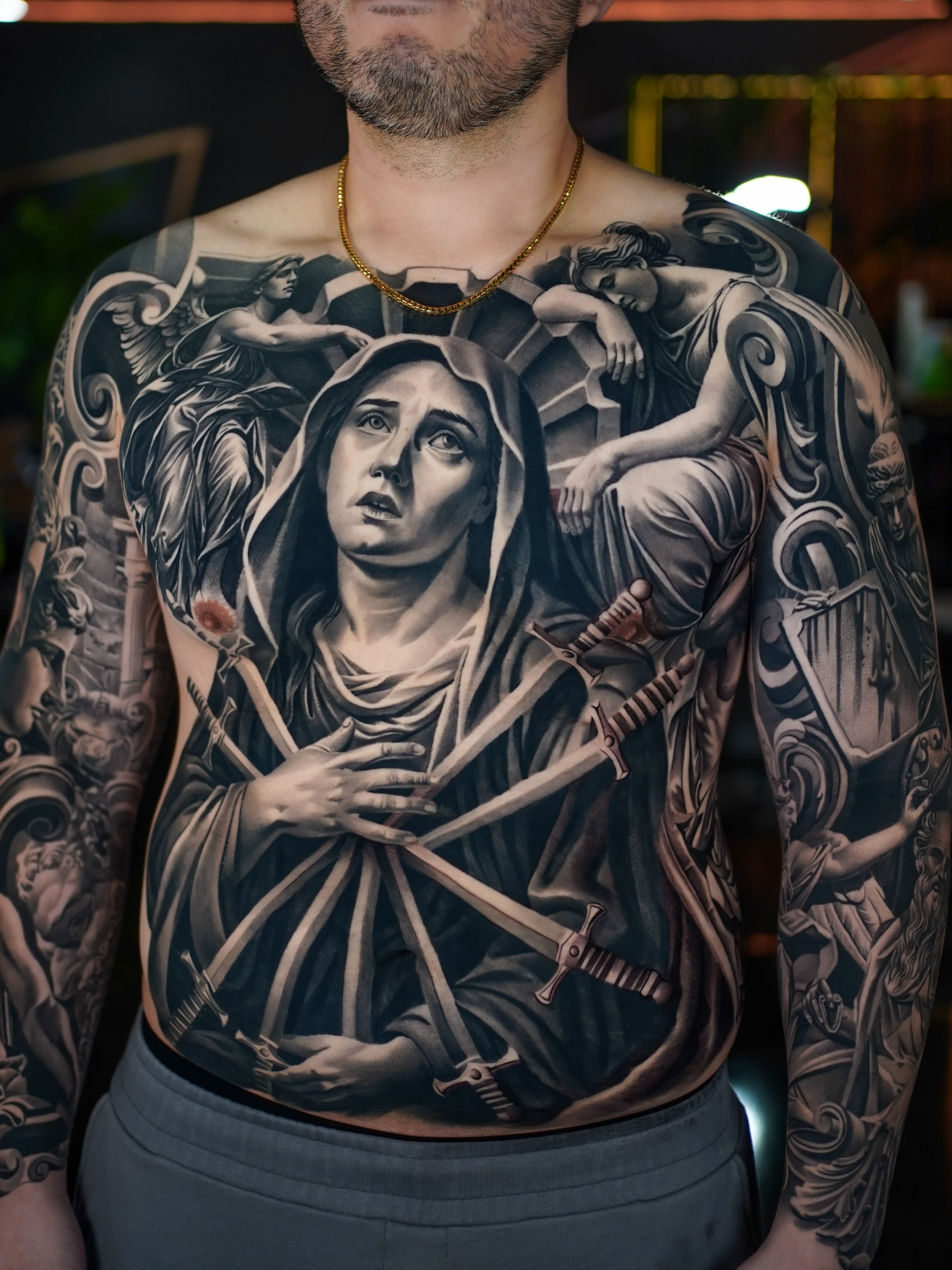 Tattoo by @fabio_tattooartist — realism, dark_realism