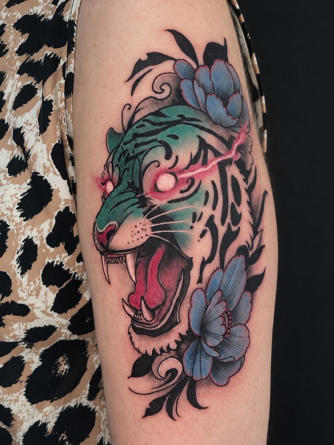Tattoo by @amber_noir_tattoo — new_school, japanese_irezumi
