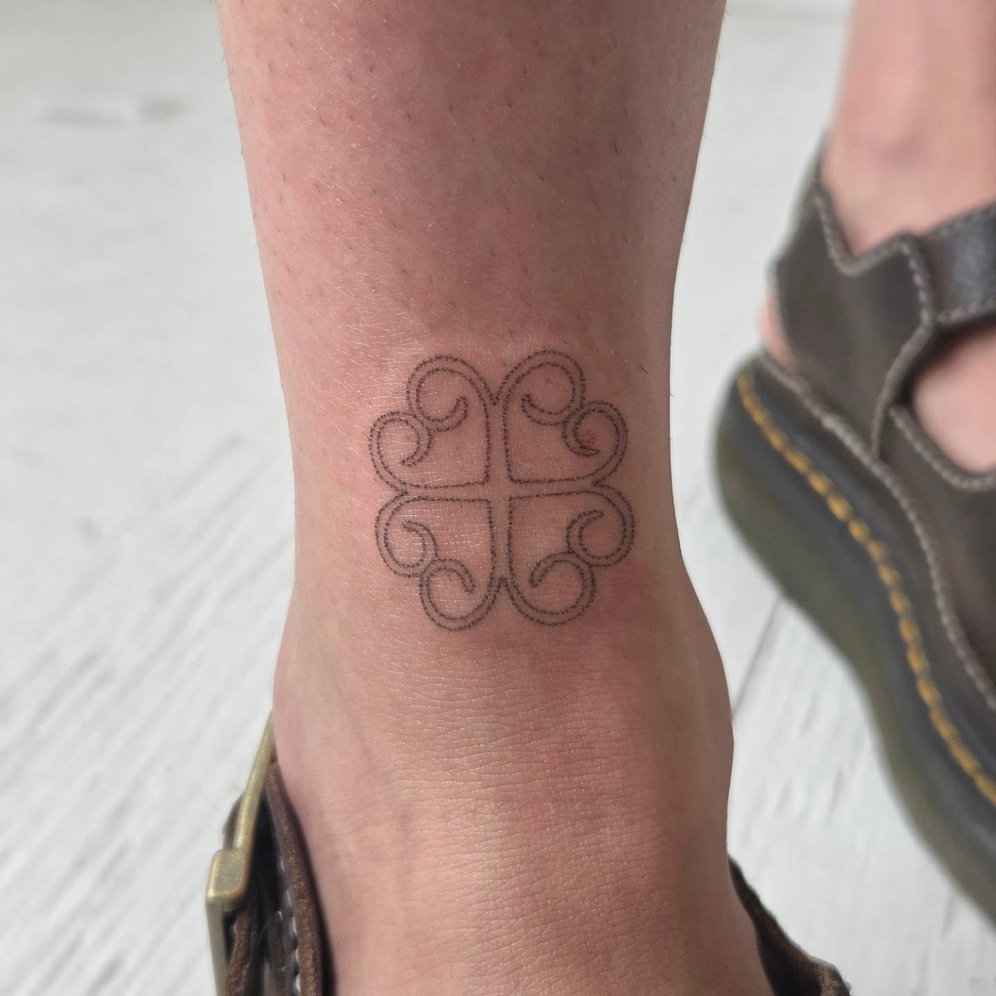 Geometric pattern geometric tattoo on the forearm by jules tattoos