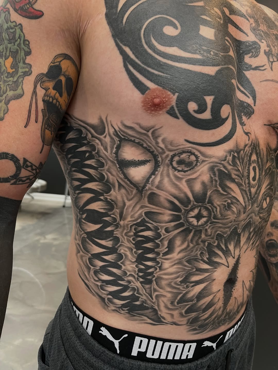 Tattoo by @ghost_world_studios — black_and_grey, dark_realism