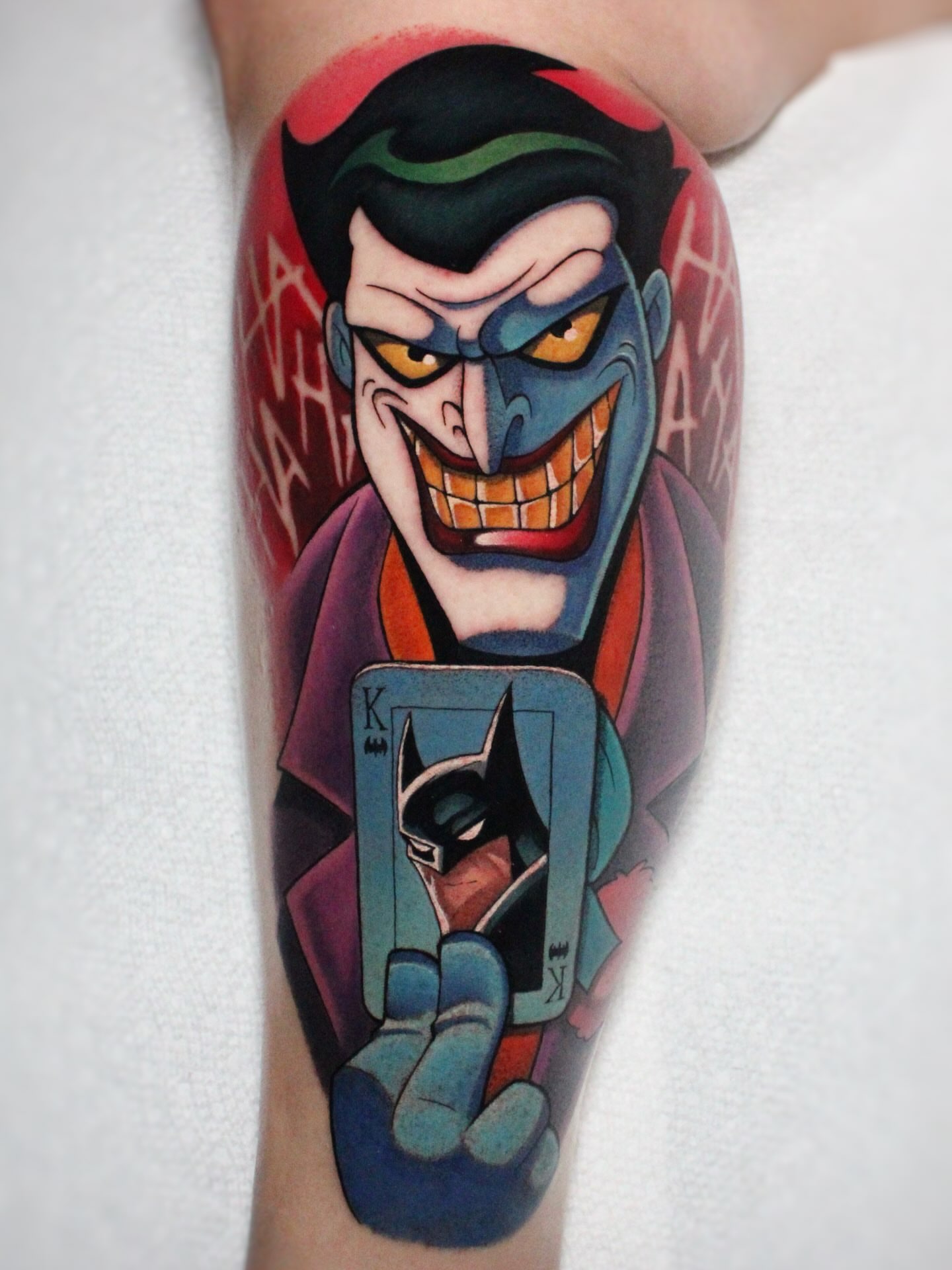 Joker dotwork tattoo on the forearm by πΆππ πΎππππππ