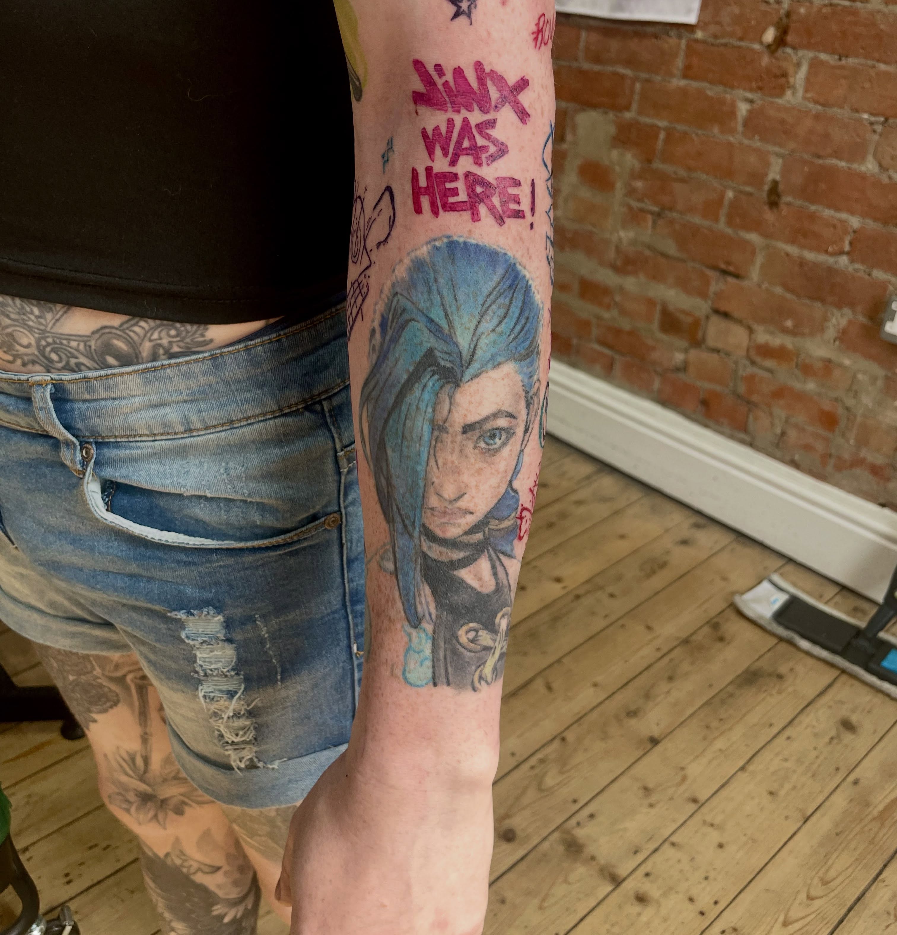 Vinx realism tattoo on the forearm by Grace derby tattooist, Derby