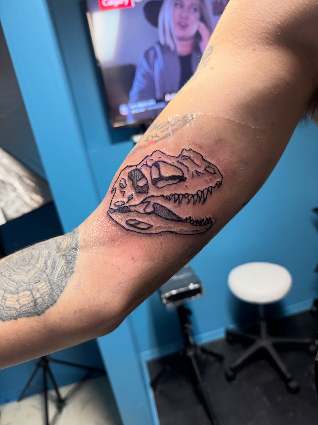 Tattoo by @leaveswithink — black_and_grey, realism