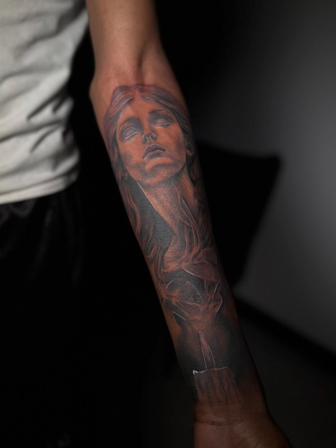 Tattoo by @shyluhv — realism, black_and_grey