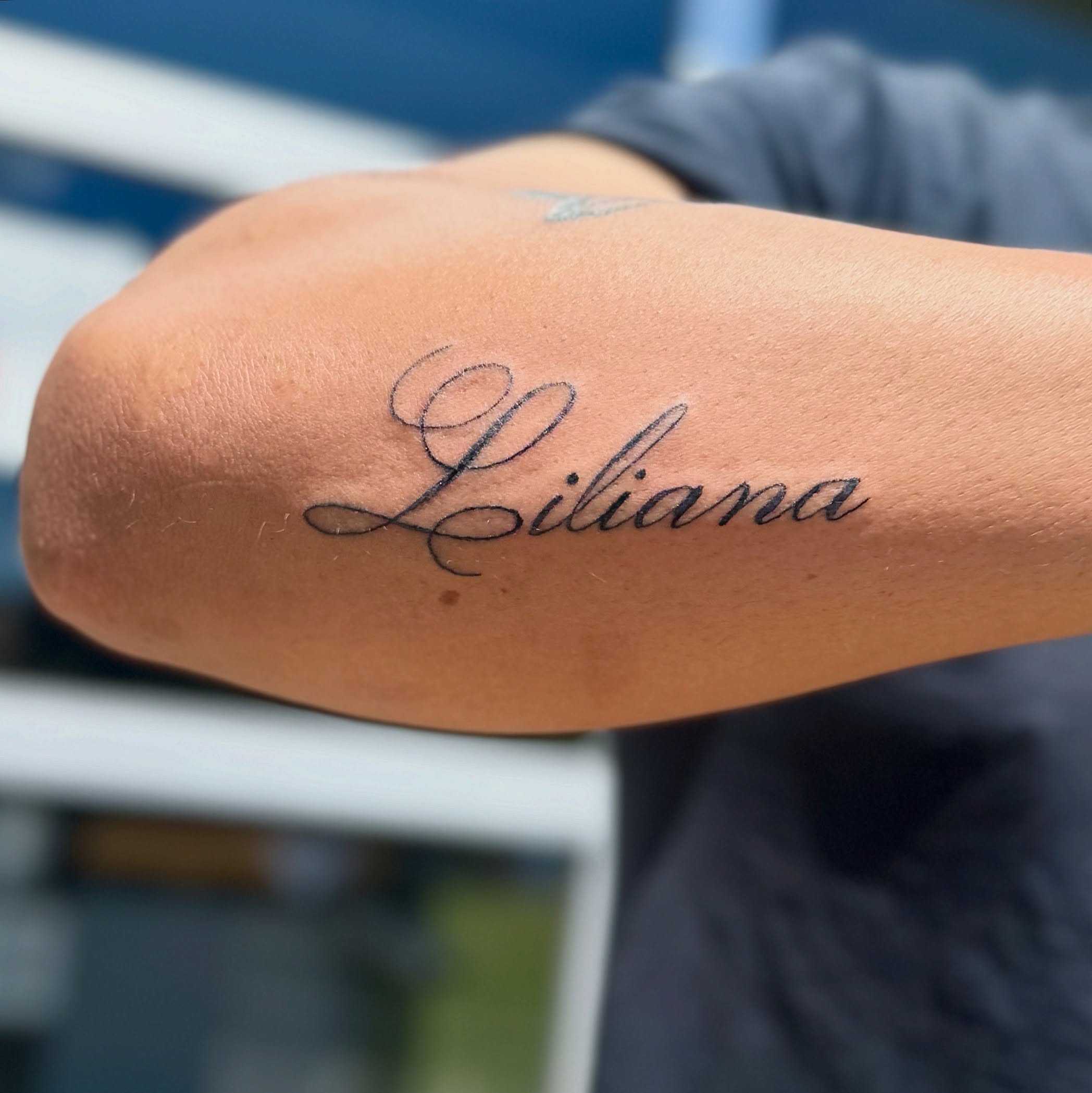 Tattoo by @whosmadelineseeley — lettering_script