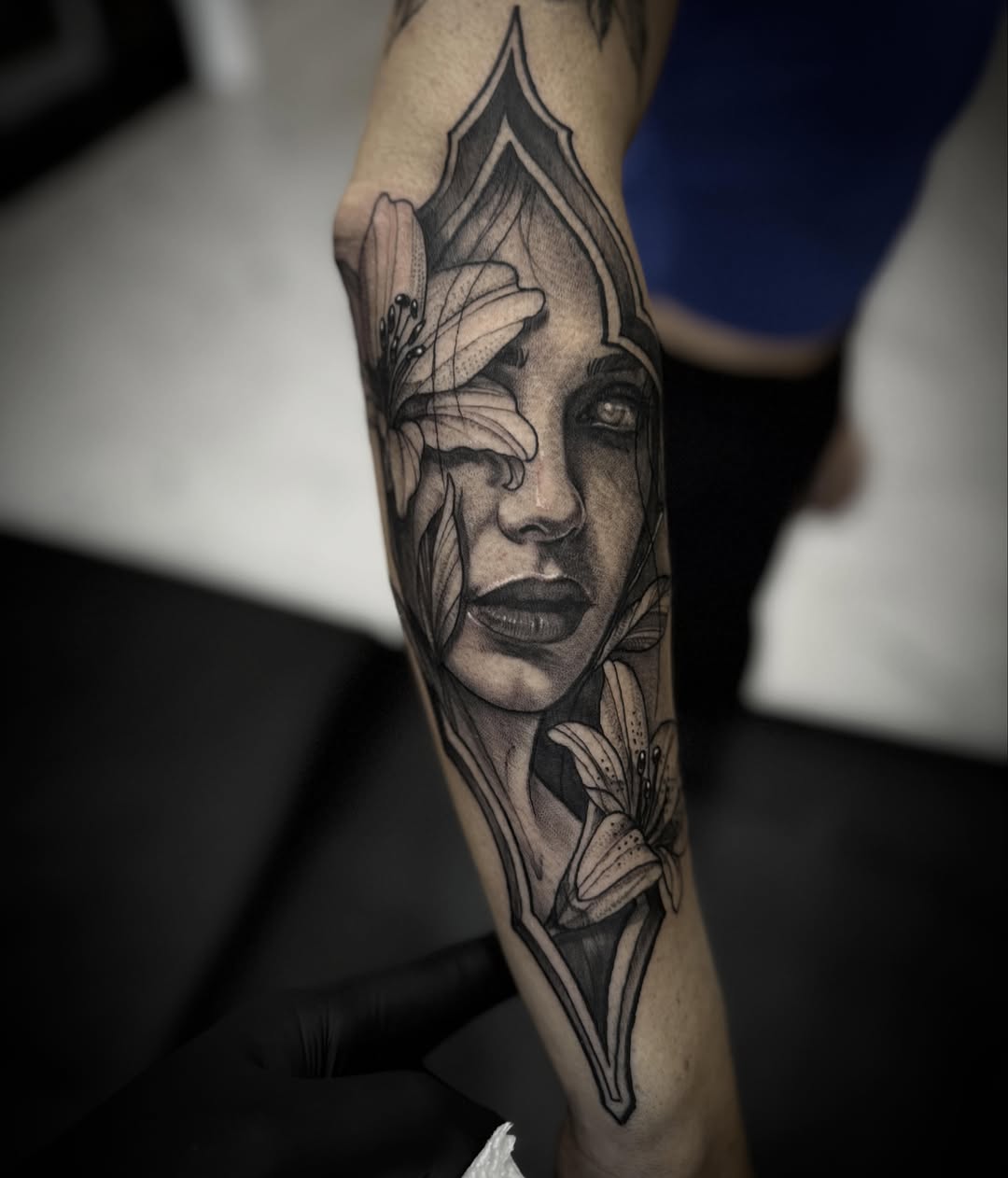 Tattoo by @tats_earnhardt — black_and_grey, realism