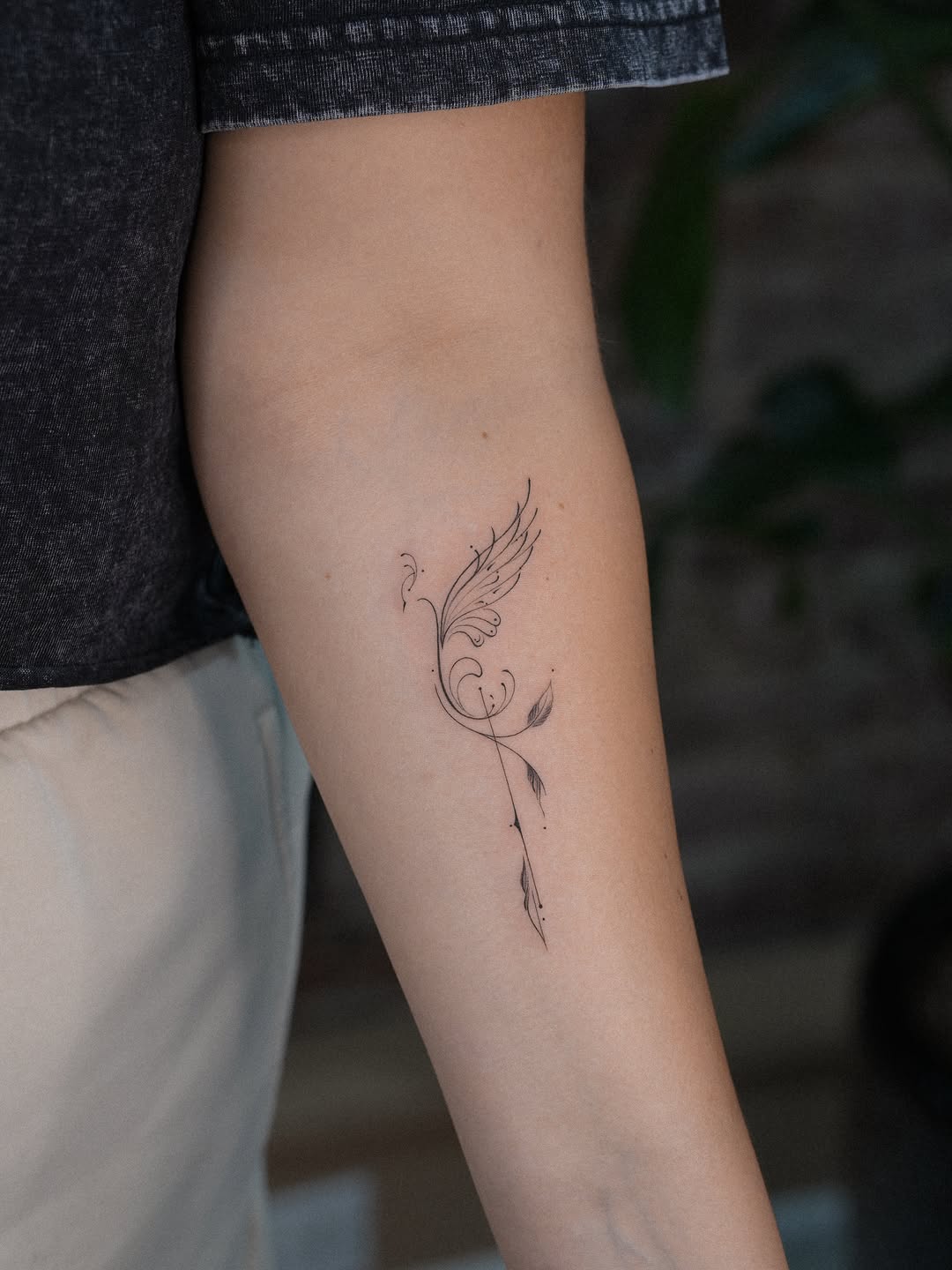 Tattoo by @tattooernyc โ fine_line, minimalist