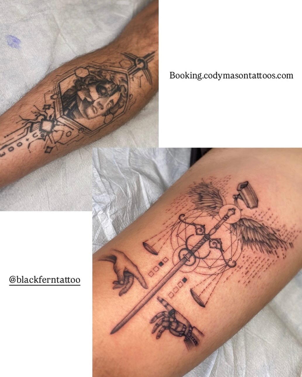 Tattoo by @codymasn โ black_and_grey, geometric