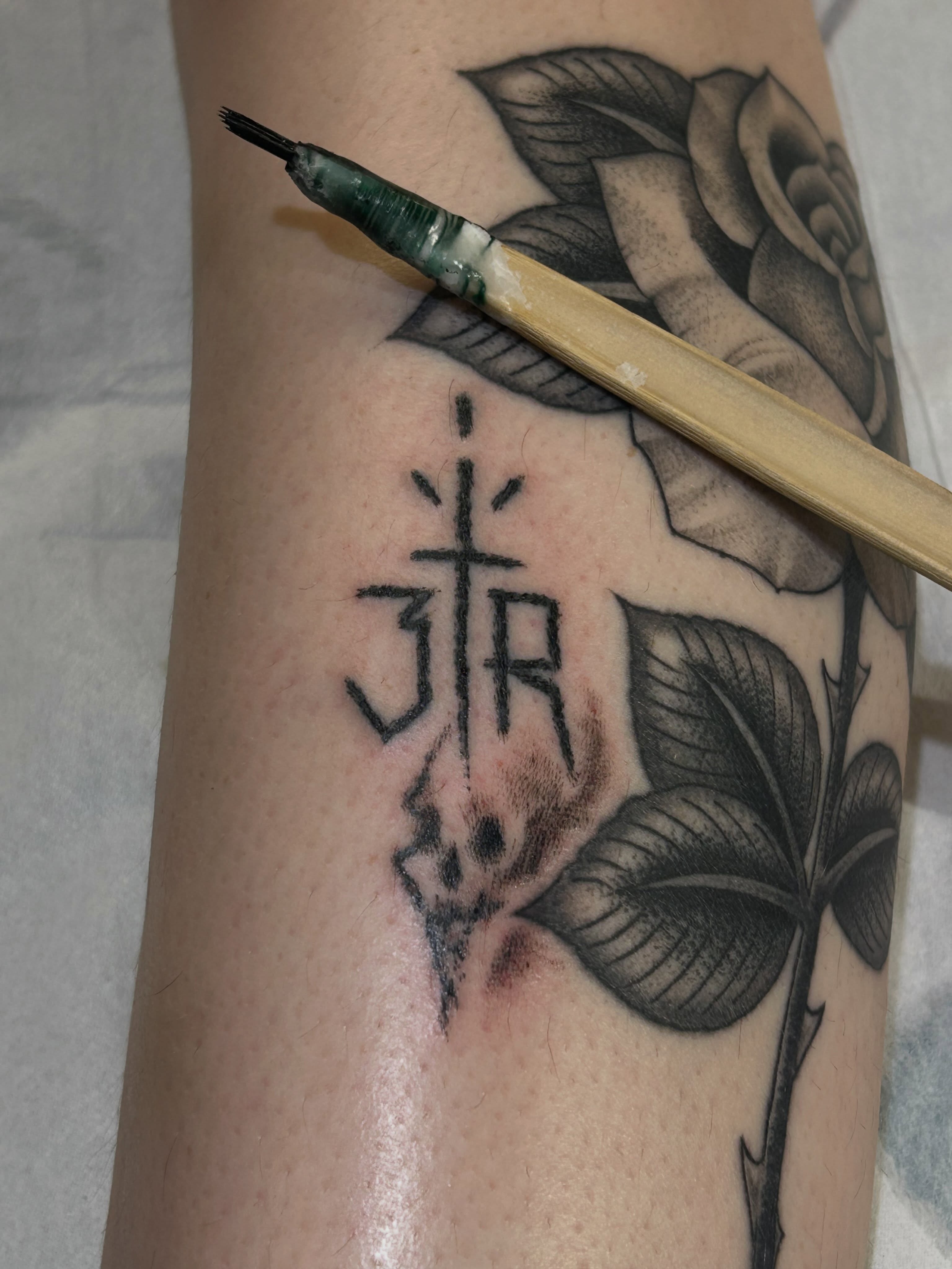 Tattoo by @jimrosal — black_and_grey