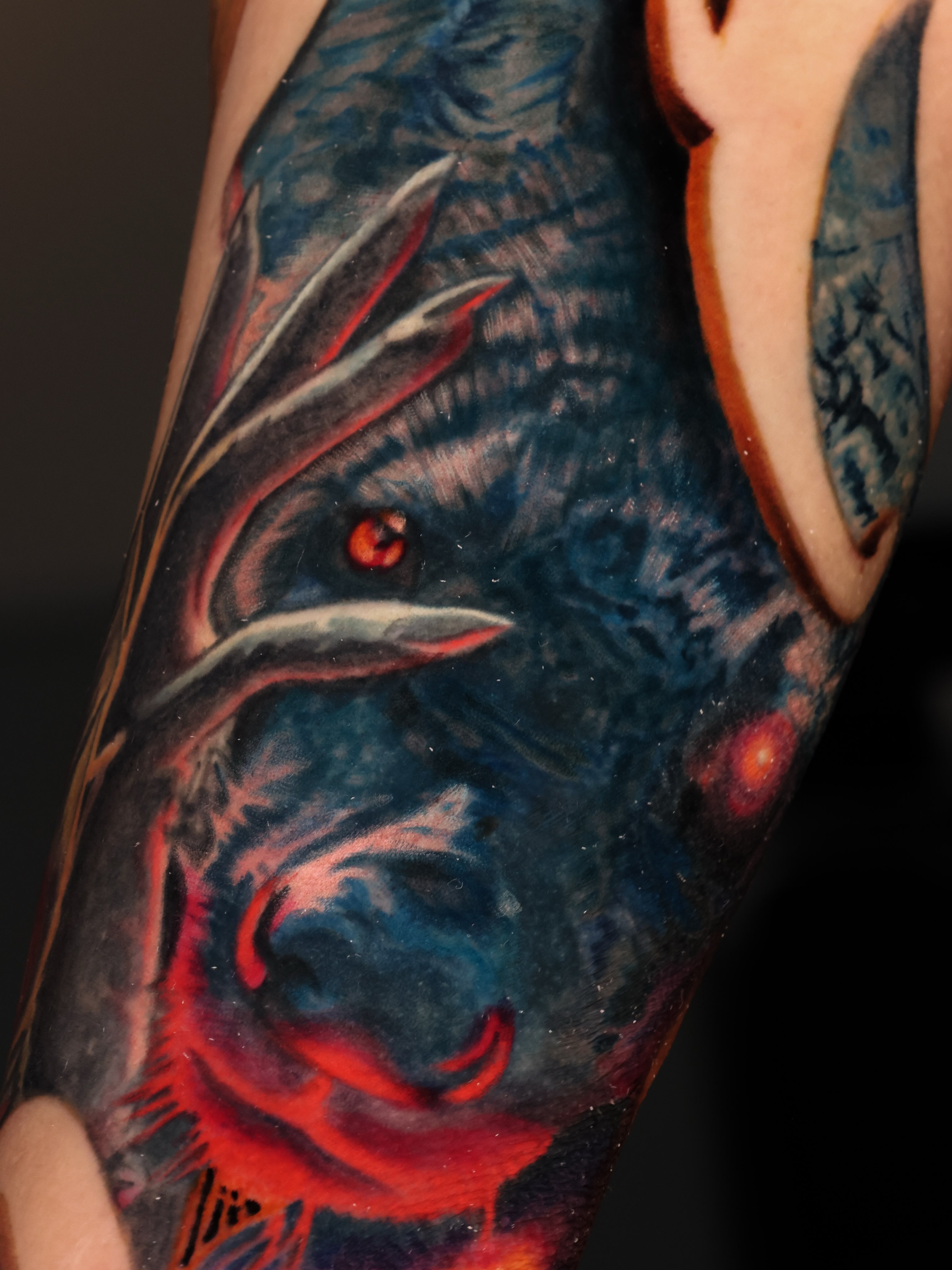 Fish realism tattoo on the forearm by Ciani Holman