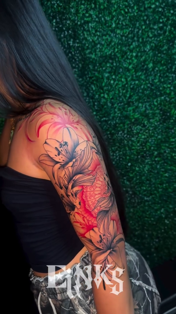 Tattoo by @einksss — japanese_irezumi, black_and_grey